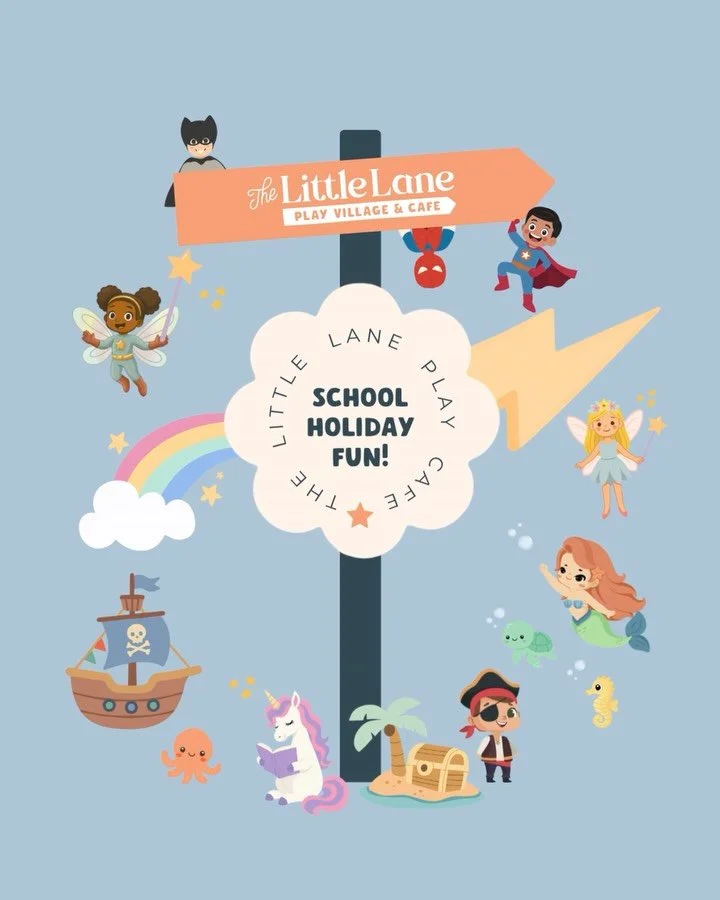 HOLIDAY PLAY AT THE LITTLE LANE! ✨

BIG imaginations are taking over these school holidays, with special themed sessions alongside all our usual imaginative play.

Swipe through to see what&rsquo;s on 👇

🌈 Tiny Tots Playtime Quieter sessions just f