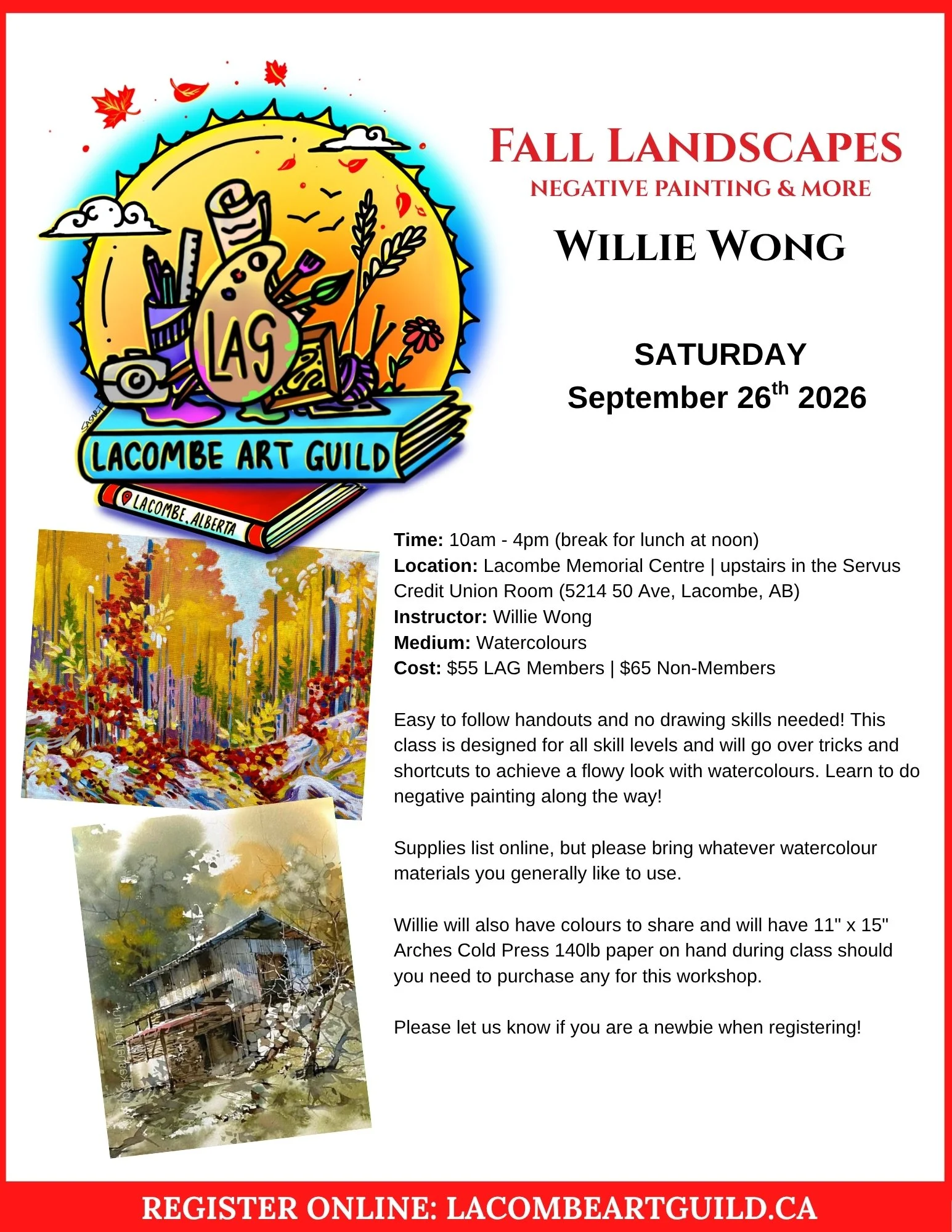 Sept. 26th | Fall Landscapes with Willie Wong