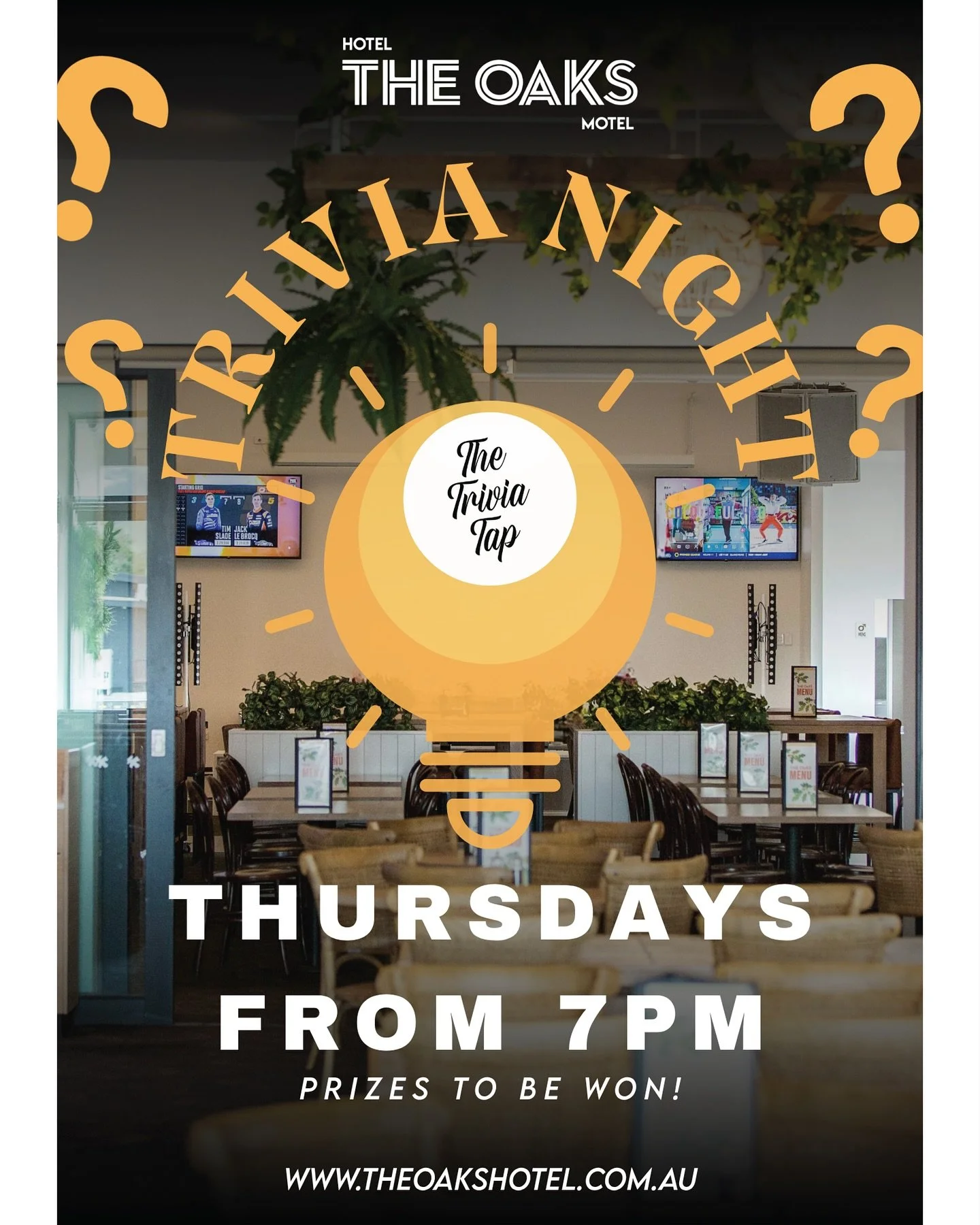 Coming to Albion Park Rail from Thursday 16th October&hellip; trivia at @oakshotelalbionparkrail! 📝🧠🍻

The Oaks is the go-to local for cold drinks, hearty meals, and now bragging rights at trivia every Thursday from 7pm, starting on the 16th!