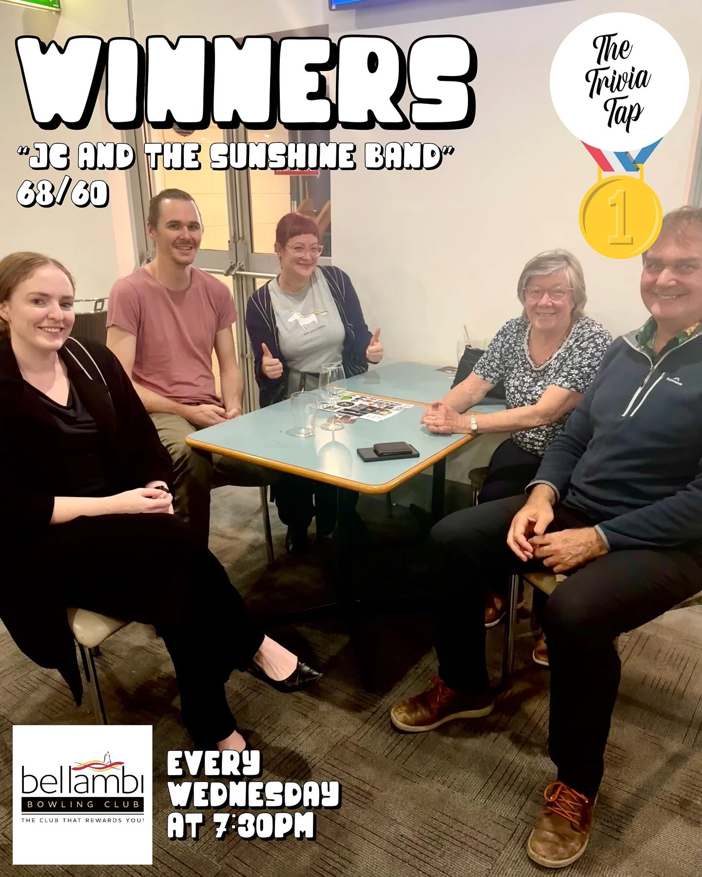 Seven teams competed a last night&rsquo;s @bellambibowlingclub trivia night! ✍️

The winners got a $100 voucher! 💸

Jayna is back next Wednesday with more questions and prizes!