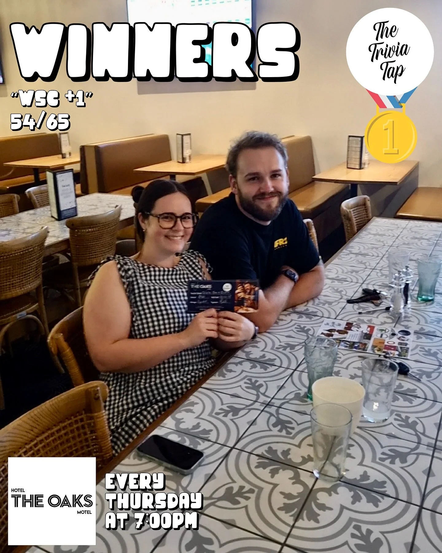 All the winners from trivia at @oakshotelalbionparkrail last night! 📝🧠🍻

Rhiannon returns next Thursday at 7 for another night of trivia fun!