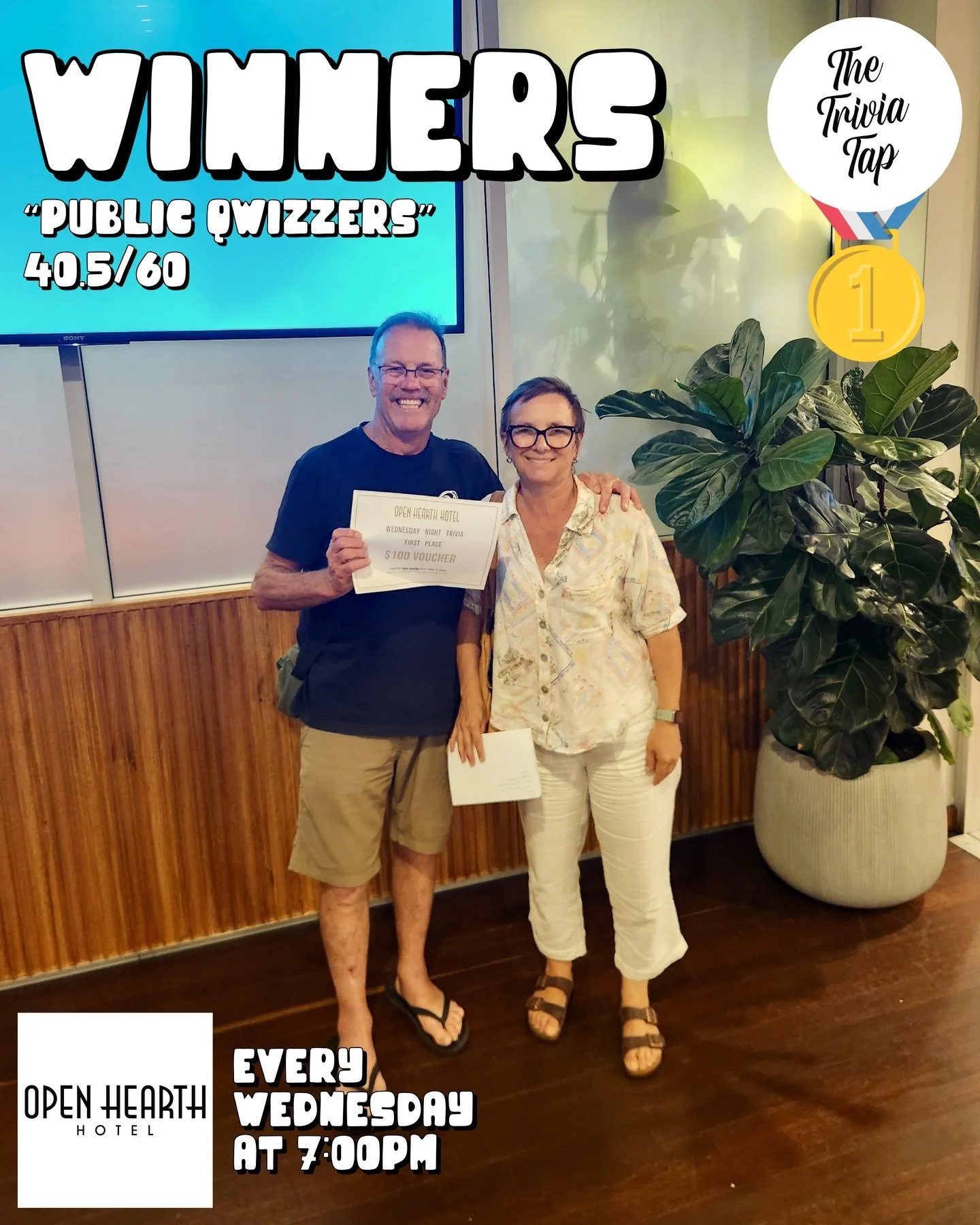 Six teams joined us for trivia at Warrawong&rsquo;s @theopenhearthhotel last night! 👏🧠✍️

Thank you all for drinking, thinking and winning!

Connor is back next Wednesday with more questions and prizes!