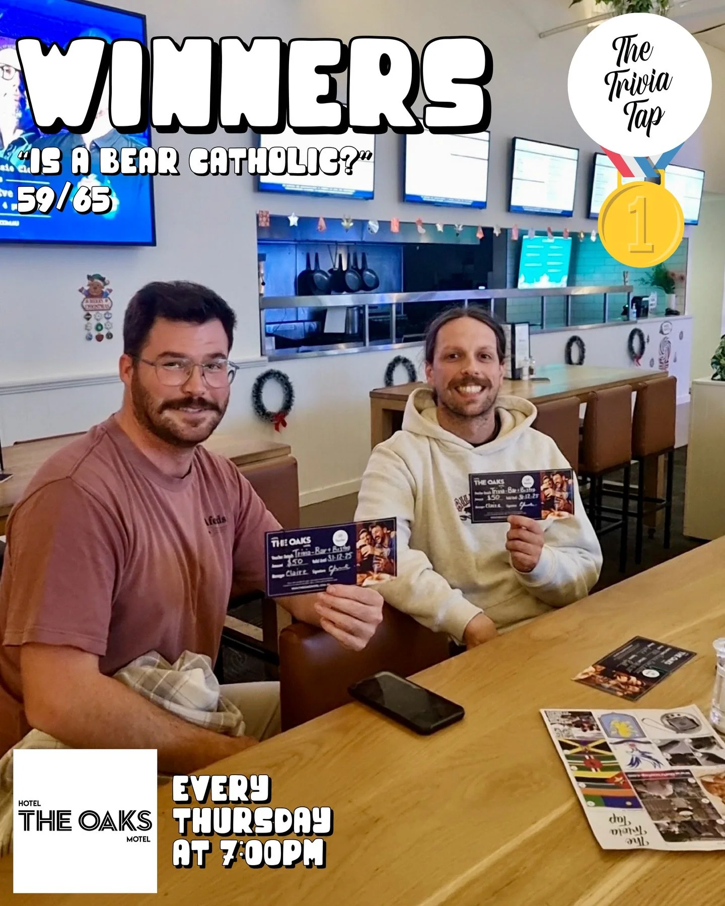 Seven teams showed up for a battle of the brains last night at @oakshotelalbionparkrail! 🤺🧠🙌

Thank you all for drinking, thinking and winning!

Rhiannon is back next Thursday with more prizes and questions!