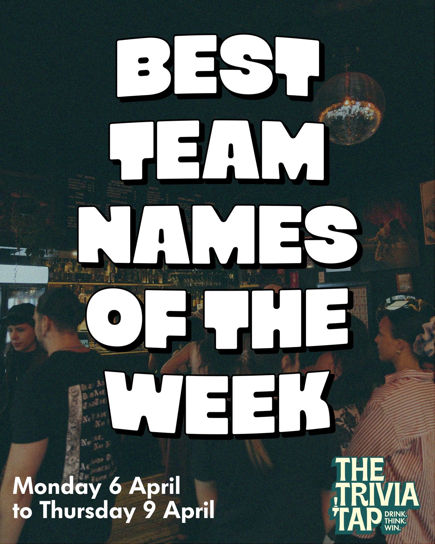 100 teams played our trivia nights around the Illawarra this week. Did your team make the list of best names? 📋