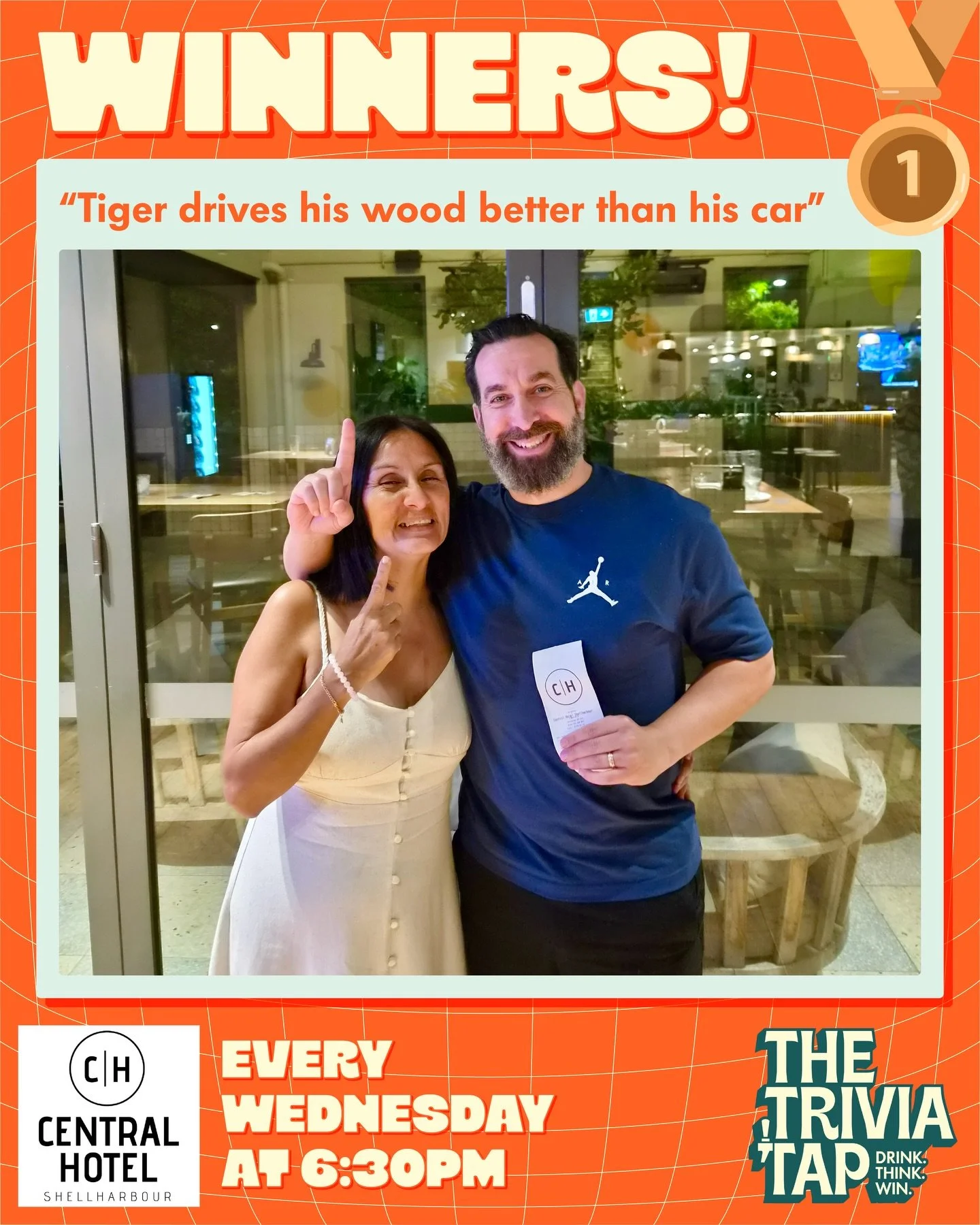 WINNERS from trivia last night at @centralhotelshellharbour🥇

Join us again next Wednesday at 6:30pm for another night of trivia fun as Rhiannon steps up to the mic for the night! 🎤