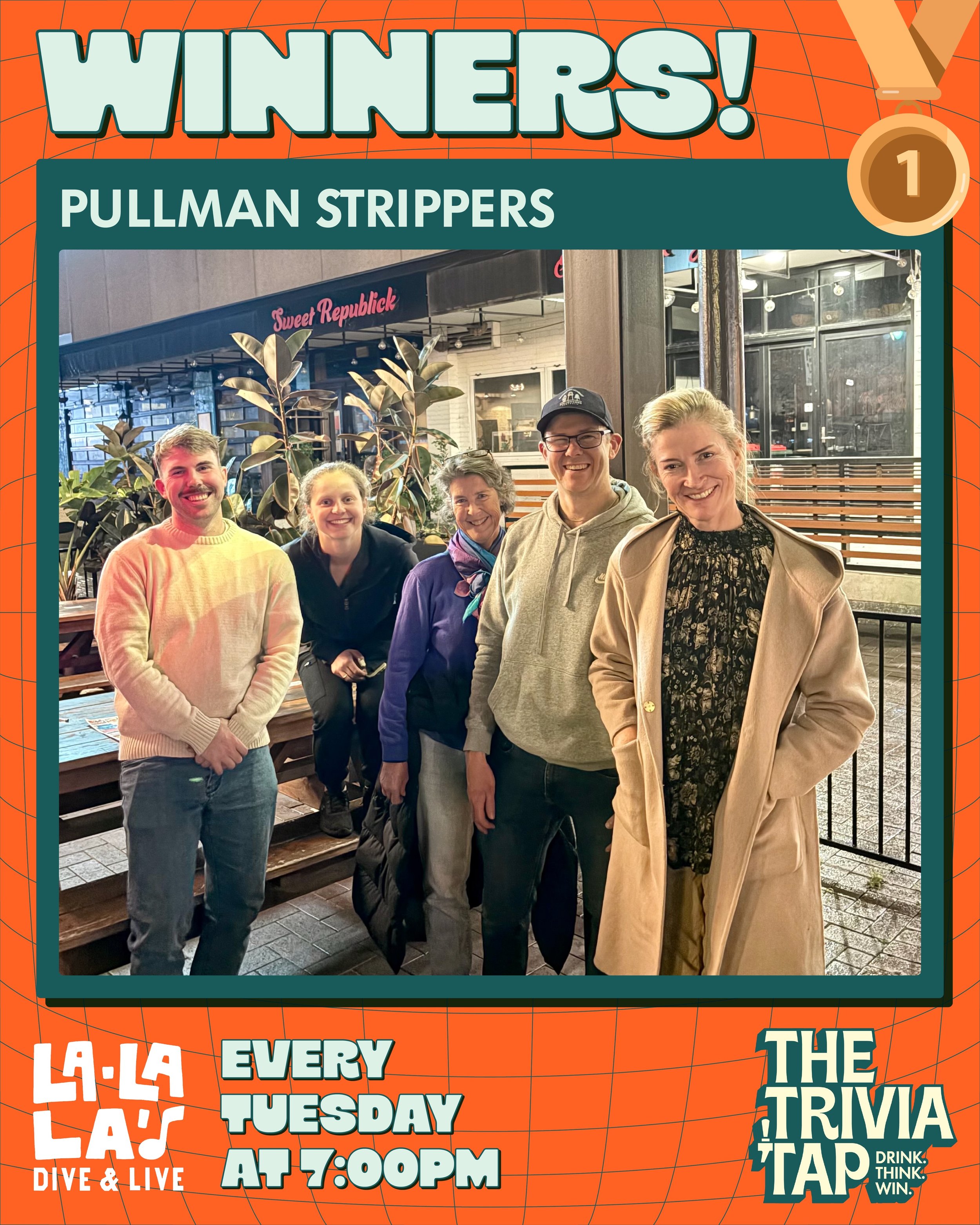 94 players packed into @lalalaswollongong last night! 🍻🧠✍️

One of our OG Trivia Tap teams showed everyone how it&rsquo;s done, adding yet another win to their collection with an absolute landslide victory and a $100 voucher for their troubles. The
