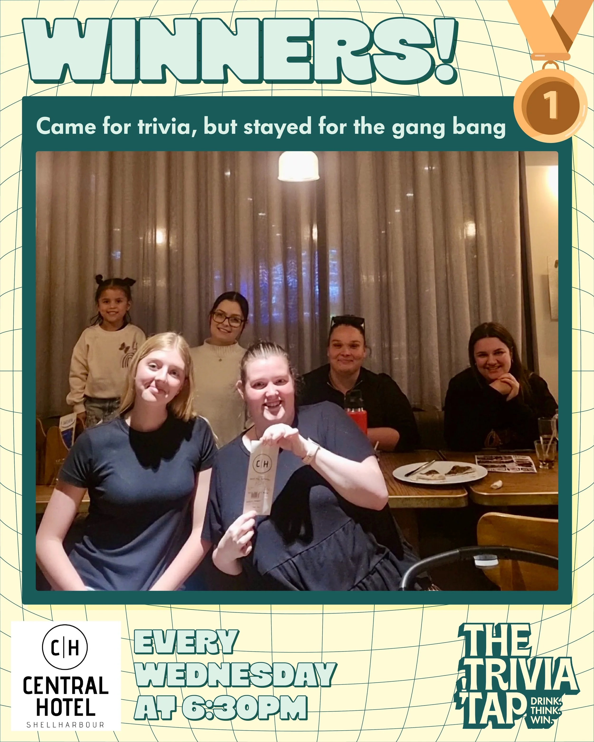 6 teams battling it out at @centralhotelshellharbour last night! 🍻🧠✍️

&ldquo;Came for trivia, but stayed for the gang bang&rdquo; came for one thing and somehow left with a $70 voucher. What happens at Wednesday night trivia stays at Wednesday nig