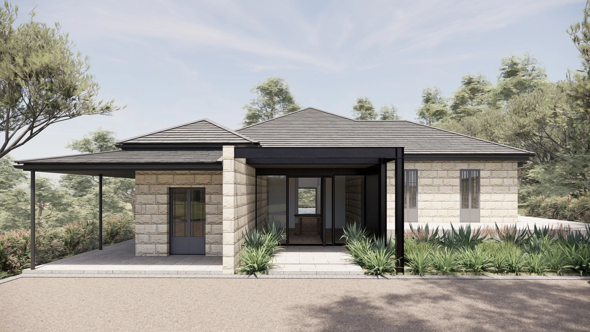 A new refined entry at our Galston project bridges the original sandstone walls, creating an elevated and inviting sense of arrival.
Exciting transformations are underway; we can&rsquo;t wait to show you the new extension!