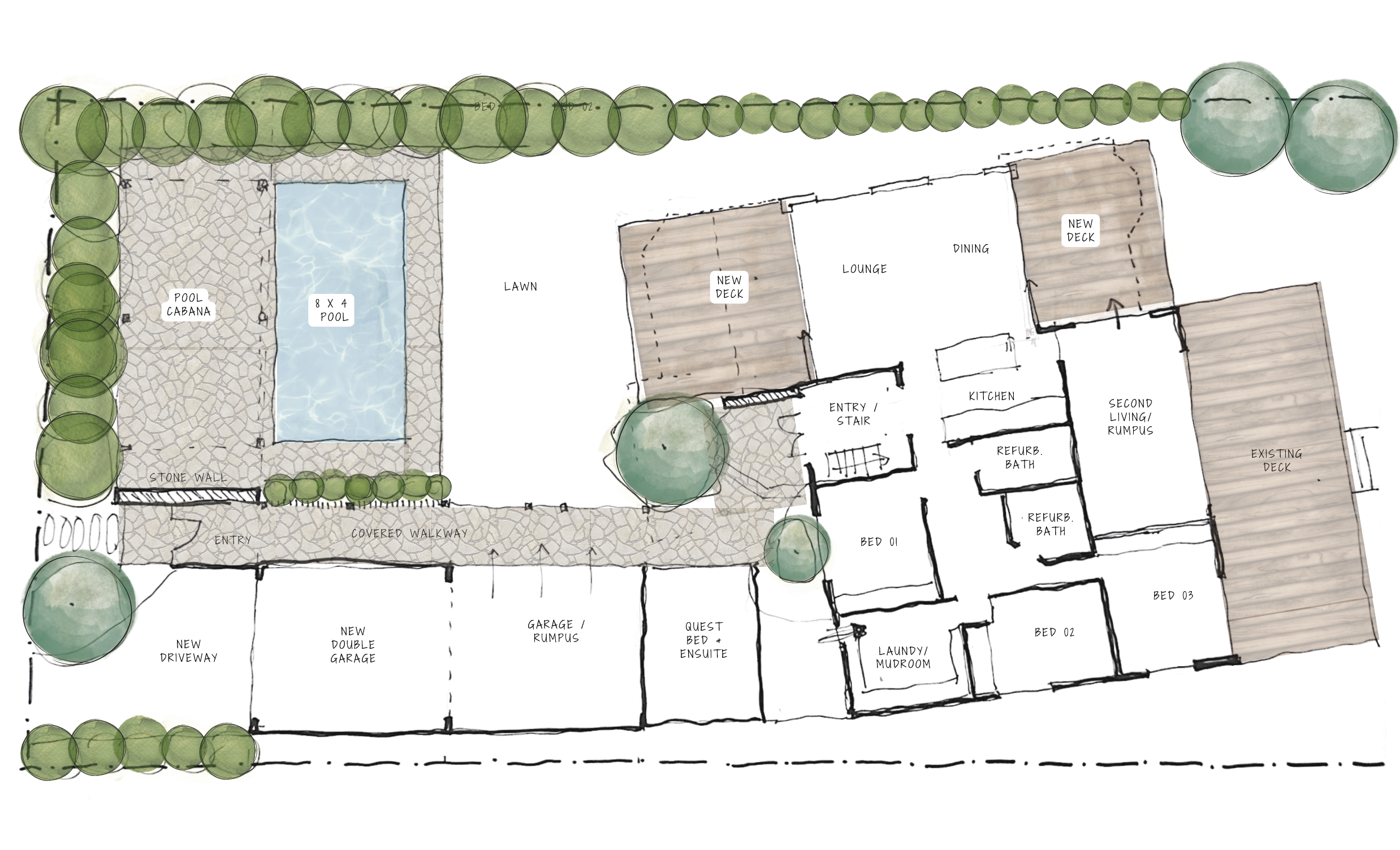 Alterations and additions sketch northern beaches and north shore
