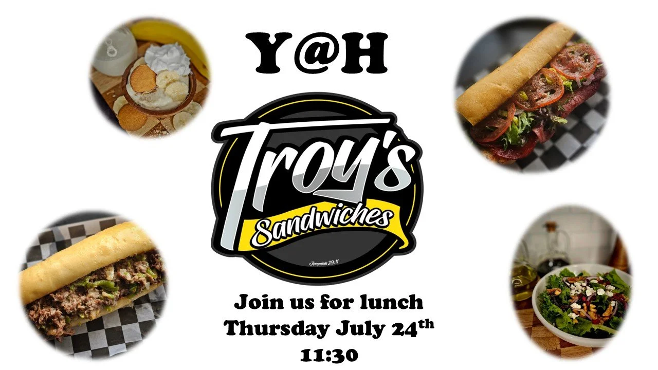 Young at Heart will meet for lunch at Troy's.