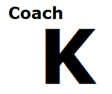 Letter K with the word 'Coach' above it