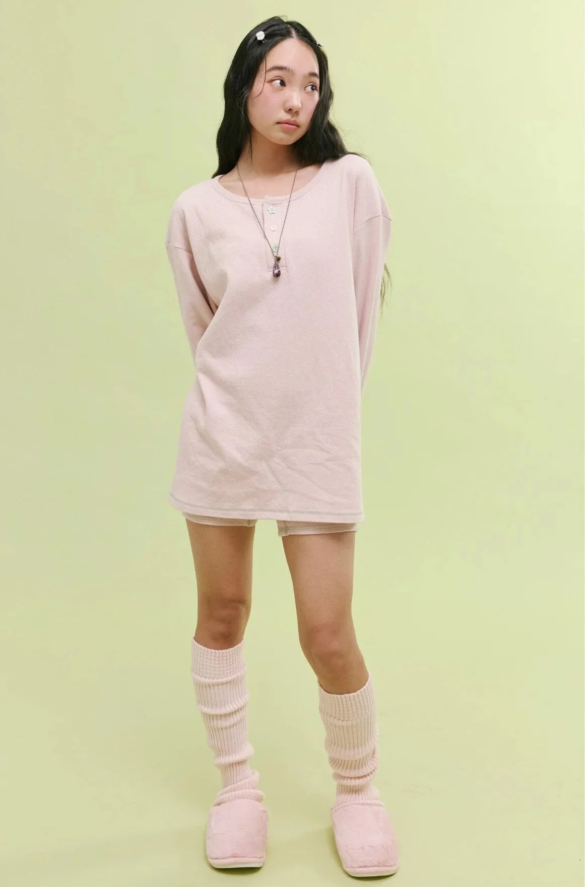 cottage long sleeve indie pink