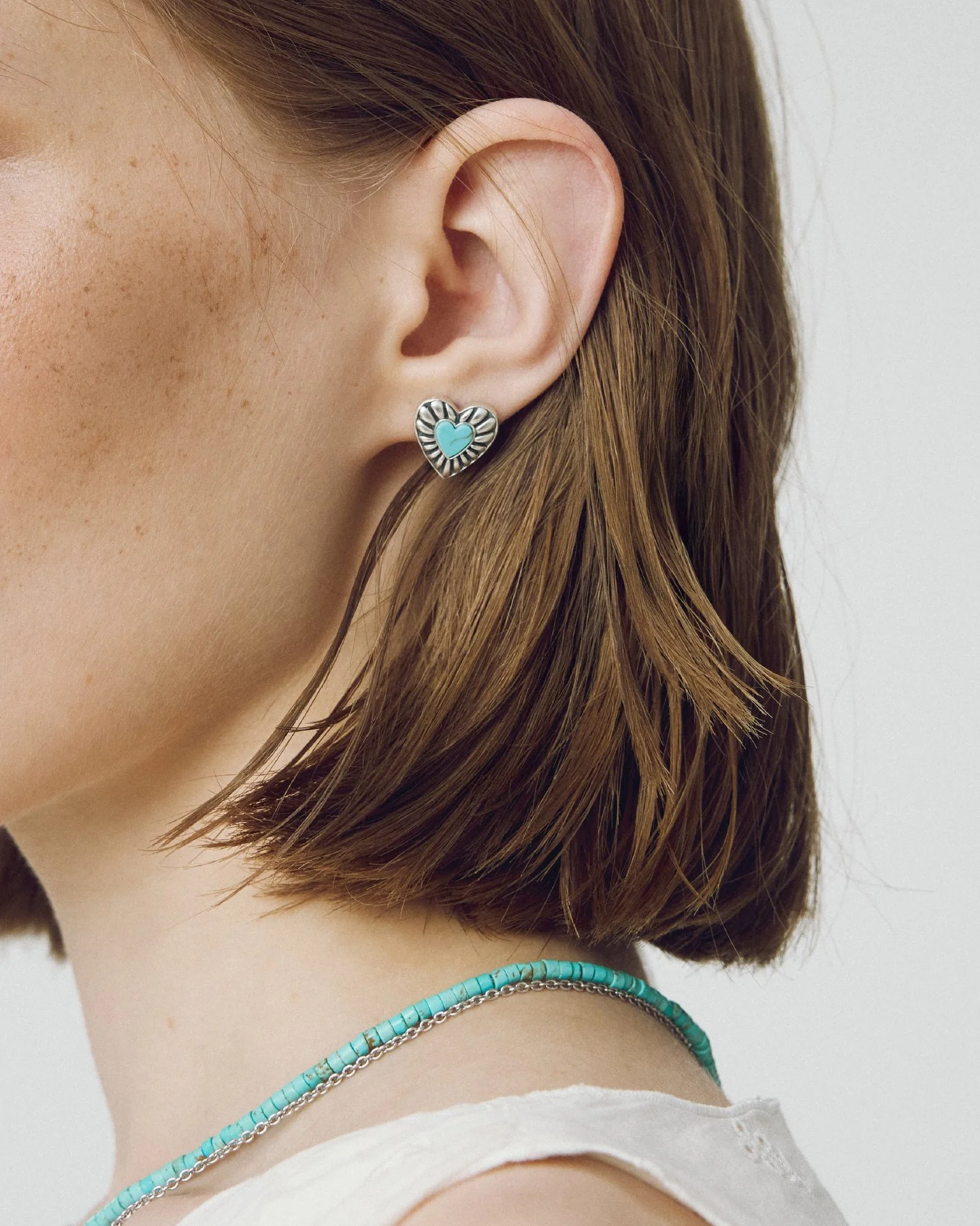 Heart Turquoise Earrings