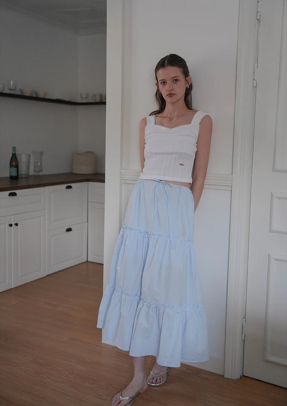 CanCan Long Skirt [Blue]