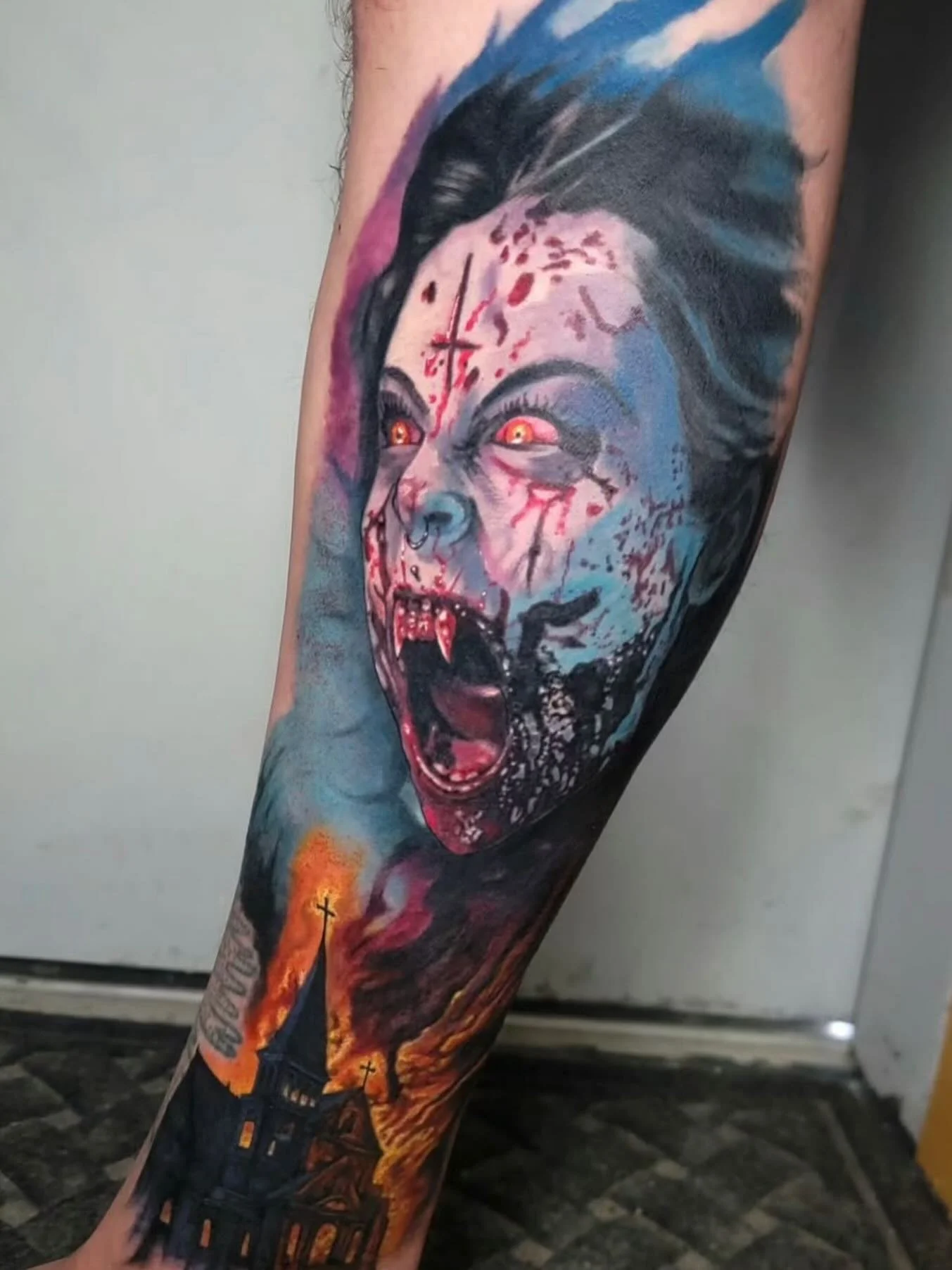 Some nice dark art done by @jmhtattoos #dallastattooartist #tattoo #tattoos #girlswithtattoos #rockwall #rockwalltexas #rockwalltx #blastedtattoocare #yournewfavoriteink @blastedtattoocare @industryinksusa @jmhtattoos
