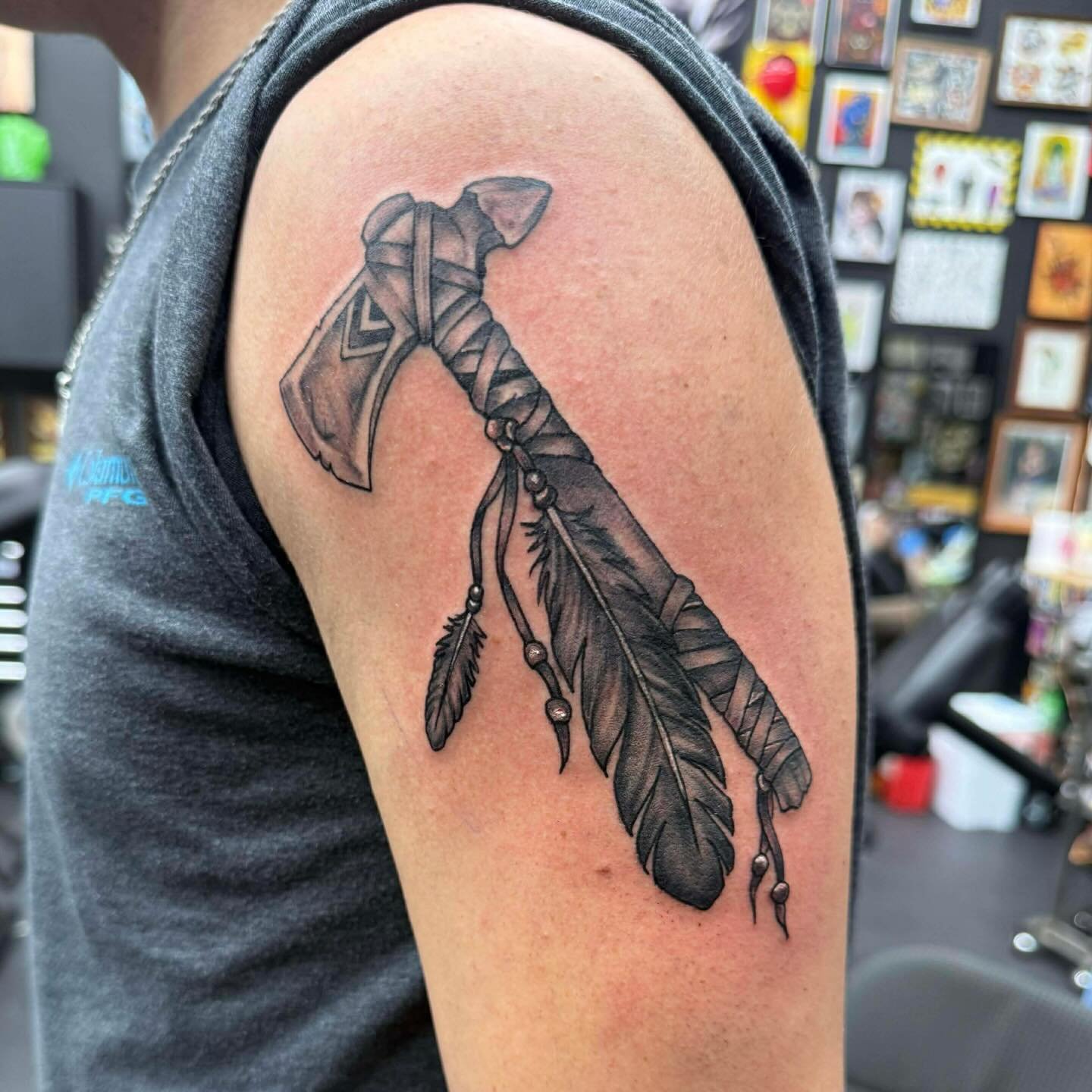 Tattoo done by @50kal.bodyart from fine line to black an grey she&rsquo;s skilled in more than one style. #fyp #fypage #art #tattoo #blackandgrey