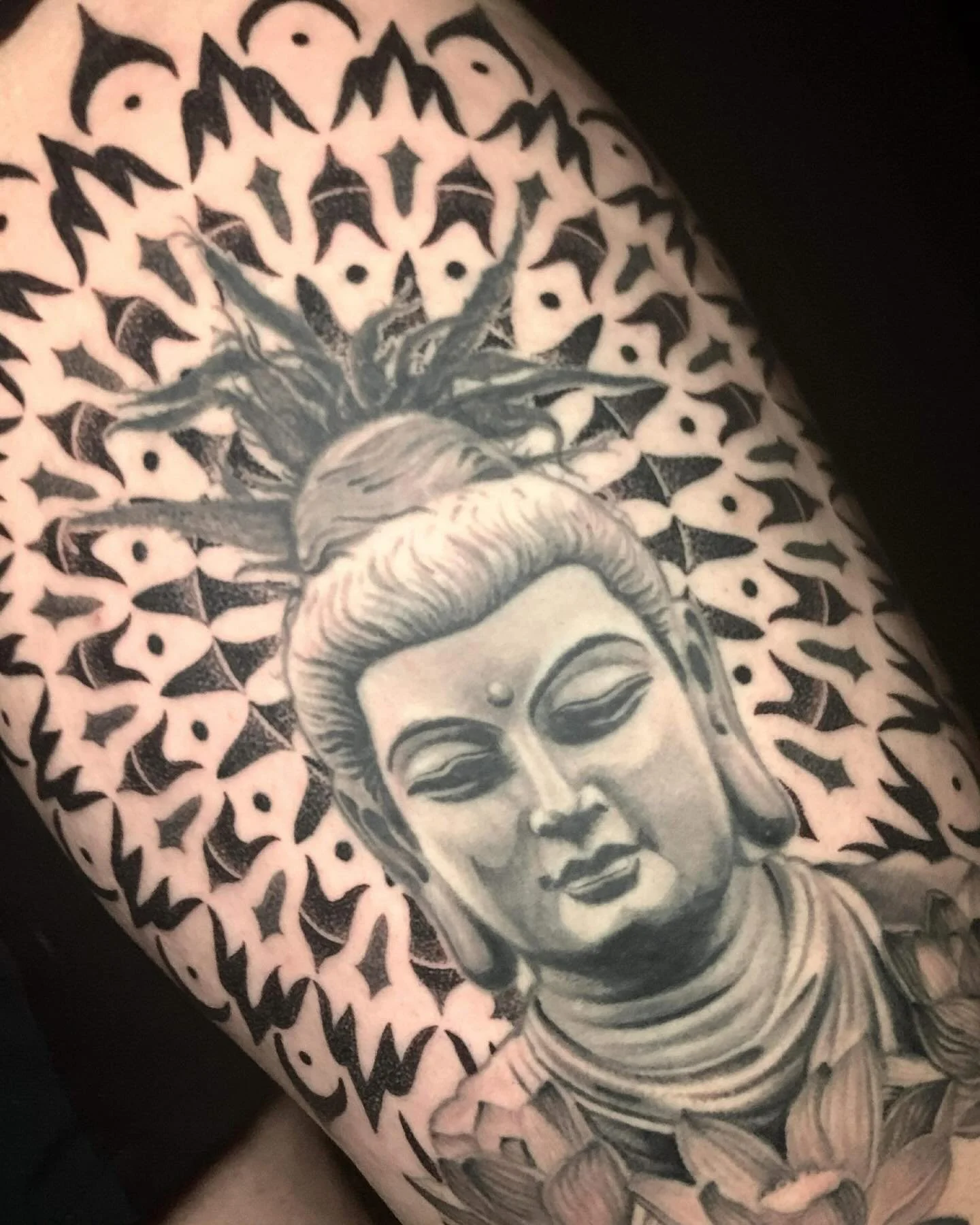 Check out this beautiful black and grey by @thejeremygandyexperience #fyp #tattoo #art #blackandgreytattoo #fypage @blastedtattoocare @industryinksusa