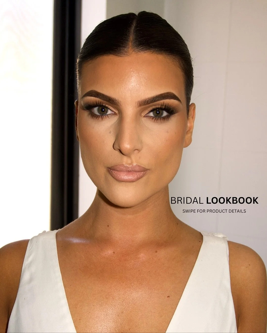 Behind the Glam 🤍 Swipe to see how I created this stunning Bronzy Bridal Glam on @breannainferrera 

Key products: 
@hourglasscosmetics vanish airbrush primer 
@maccosmeticsanz dark deepest brozner 
@makeupbymario master mattes palette 
@taniellejai