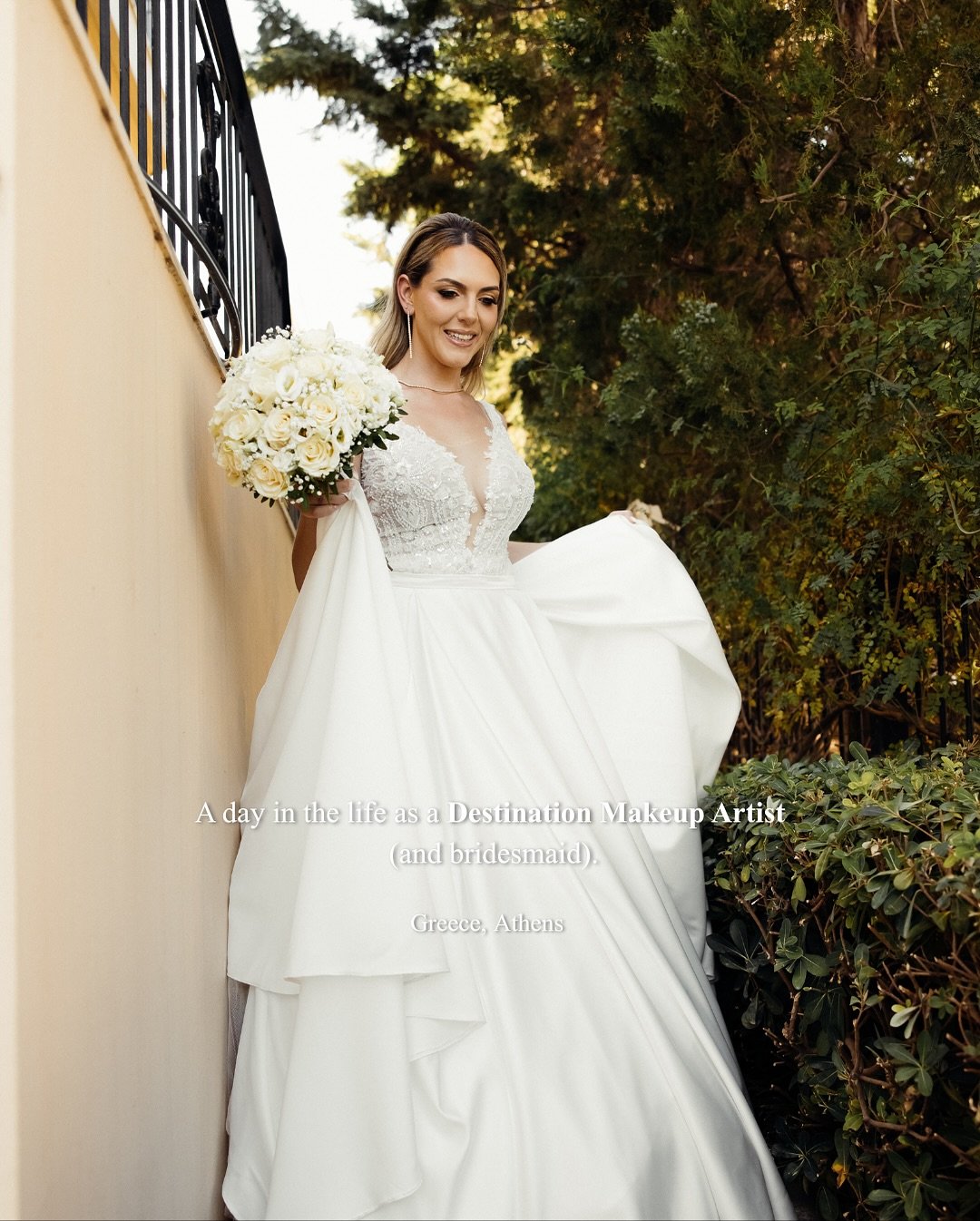 A day in the life as a Destination Makeup Artist (and bridesmaid) for Eleni&rsquo;s wedding 🤍 Greece edition 🇬🇷

Started the morning doing glam, and ended the night as a literal festival. Still can&rsquo;t get over how fun this day was! 

Forever 