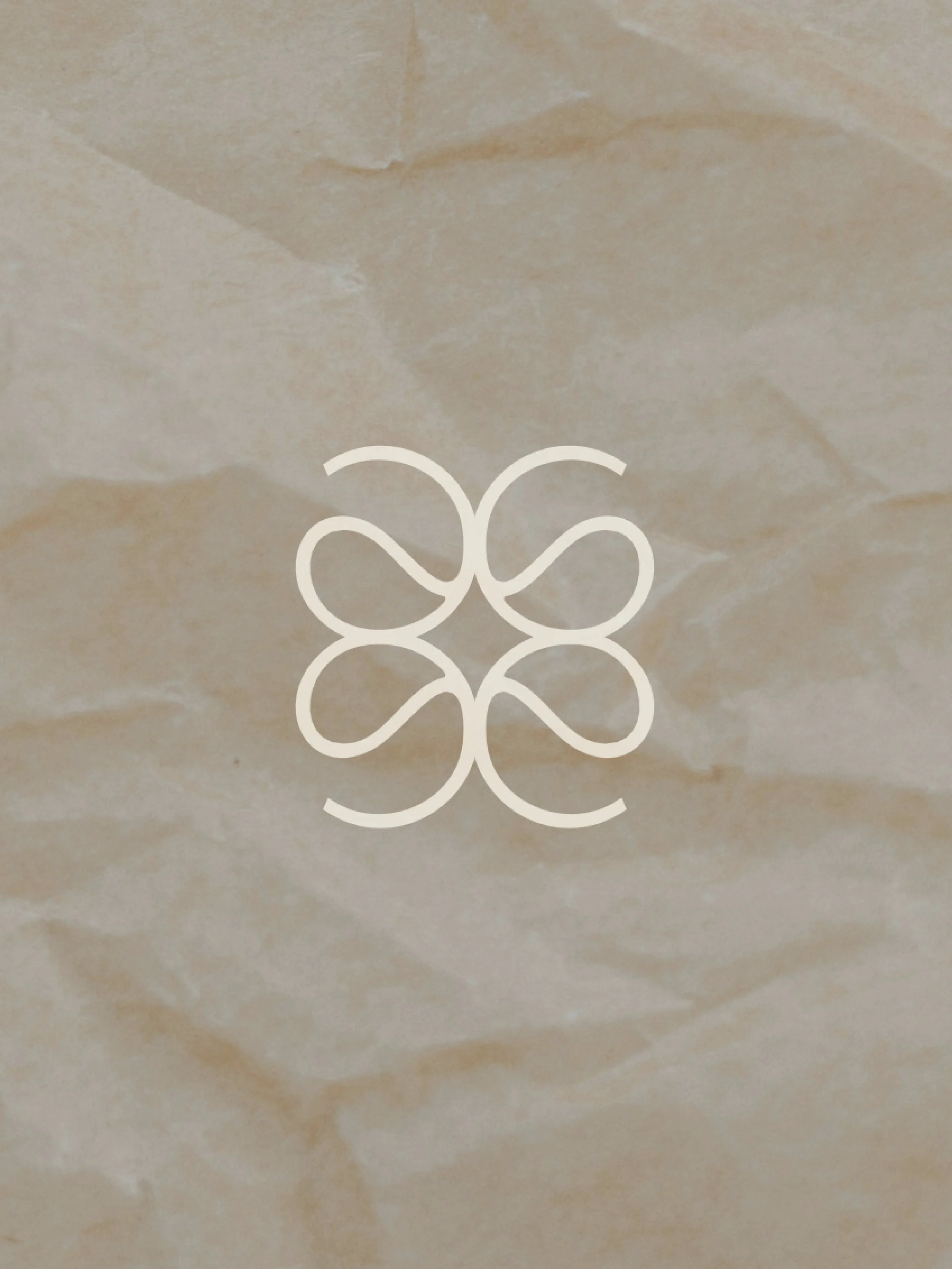 Abstract geometric art featuring a large circle in the upper section and a smaller circle within a square in the lower section, both with clean lines and minimal design.