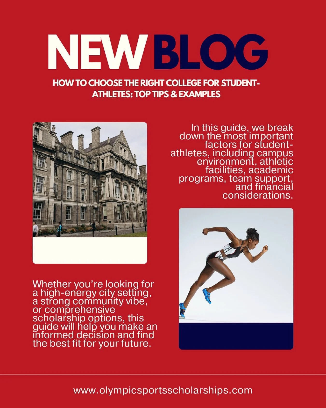 🎓 Choosing the right college as an athlete?
It&rsquo;s about more than chasing the biggest scholarship.

It&rsquo;s about finding the right fit: the environment, team culture, academics, and facilities that help you thrive both on and off the track.