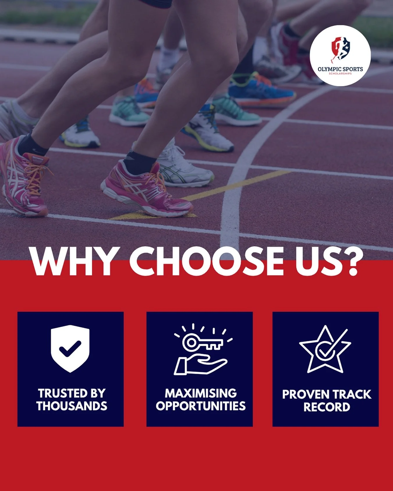 🏅 Why choose Olympic Sports Scholarships?
Because we get it. You&rsquo;re not just looking for a scholarship, you&rsquo;re building your future 🎓✨

From your first recruiting email to signing your offer, we&rsquo;re with you every step of the way.
