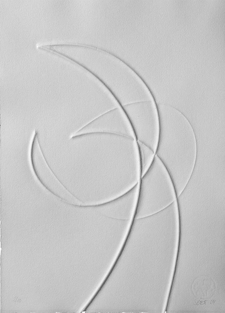 "Vierlinier", Büttenkarton, 28 x 39 cm