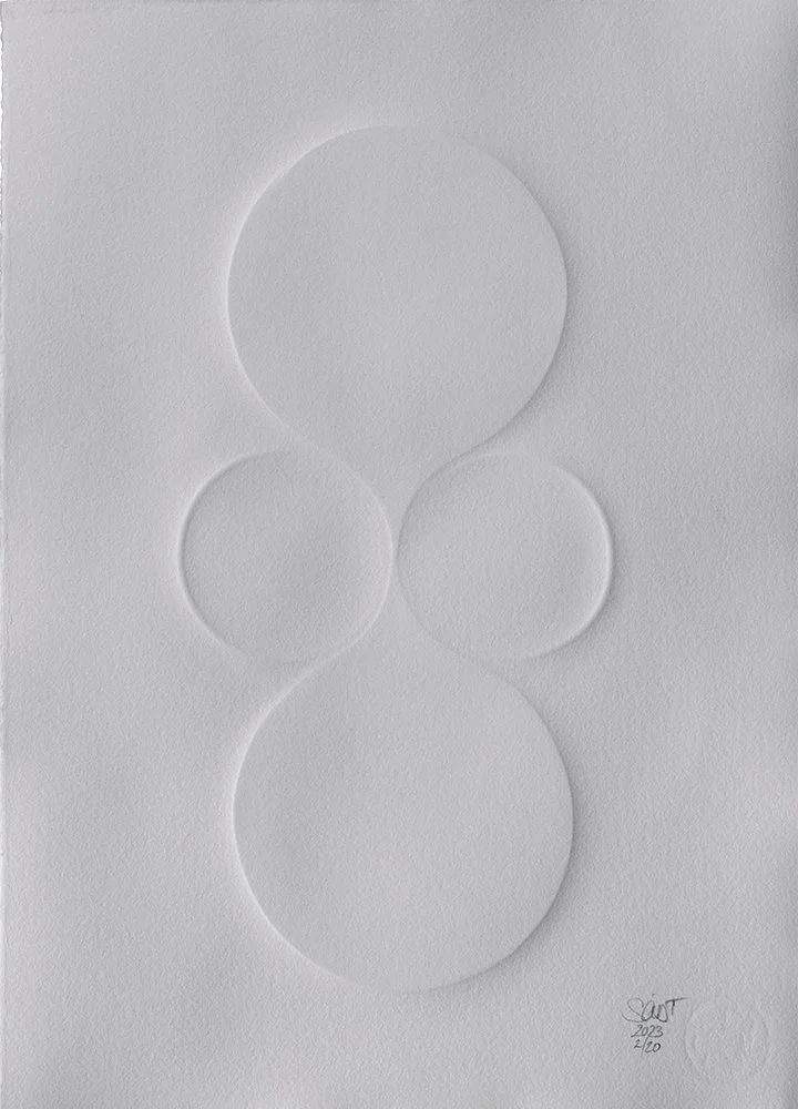 "Tetracircle", Büttenkarton, 28 x 39 cm