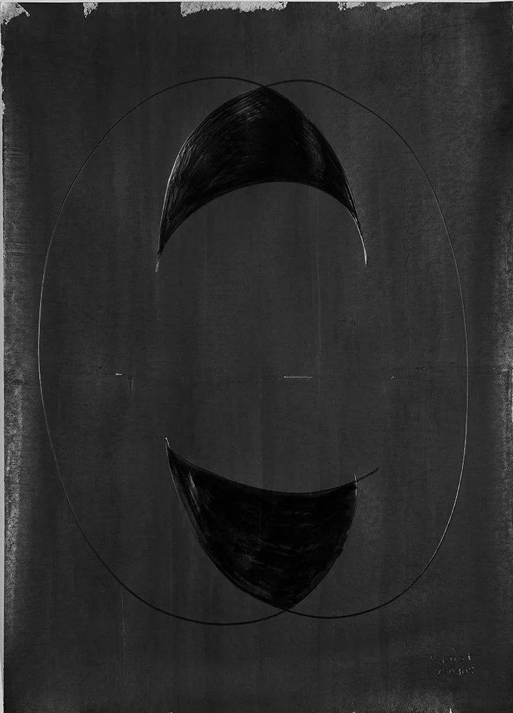 "O.T.", 2008, Grafit auf Karton, 50 x 70 cm