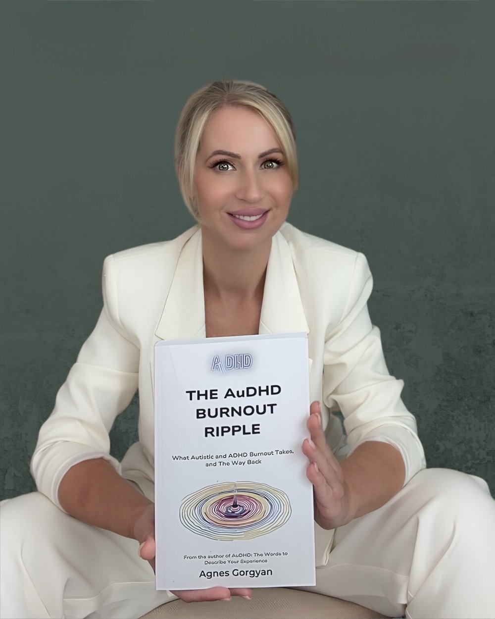 Agnes Gorgyan holding The AuDHD Burnout Ripple