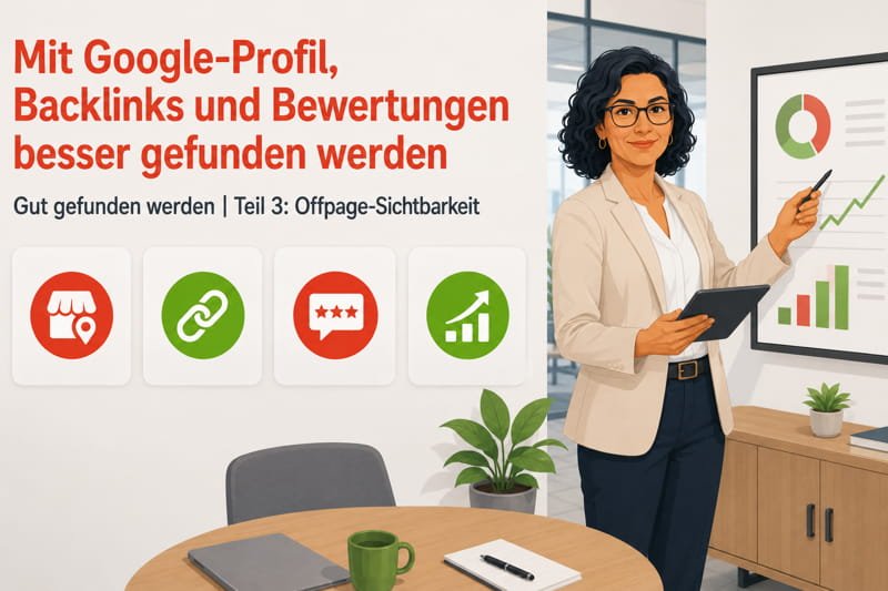 Mit Google-Profil, Backlinks und Bewertungen besser gefunden werden