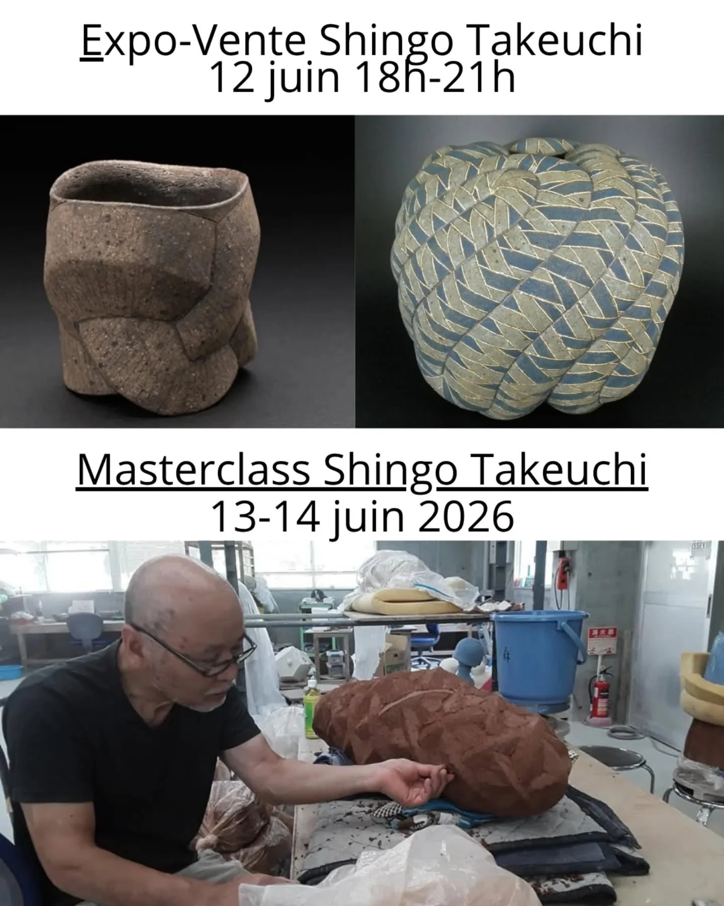 Exhibition followed by a masterclass from @shingo_takeuchi_ to the workshop on 12-13-14 June 2026. Registrations open.

Exposition suivi d'une masterclass de @shingo_takeuchi_ &agrave; l'atelier les 12-13-14 Juin 2026. Inscriptions ouvertes.