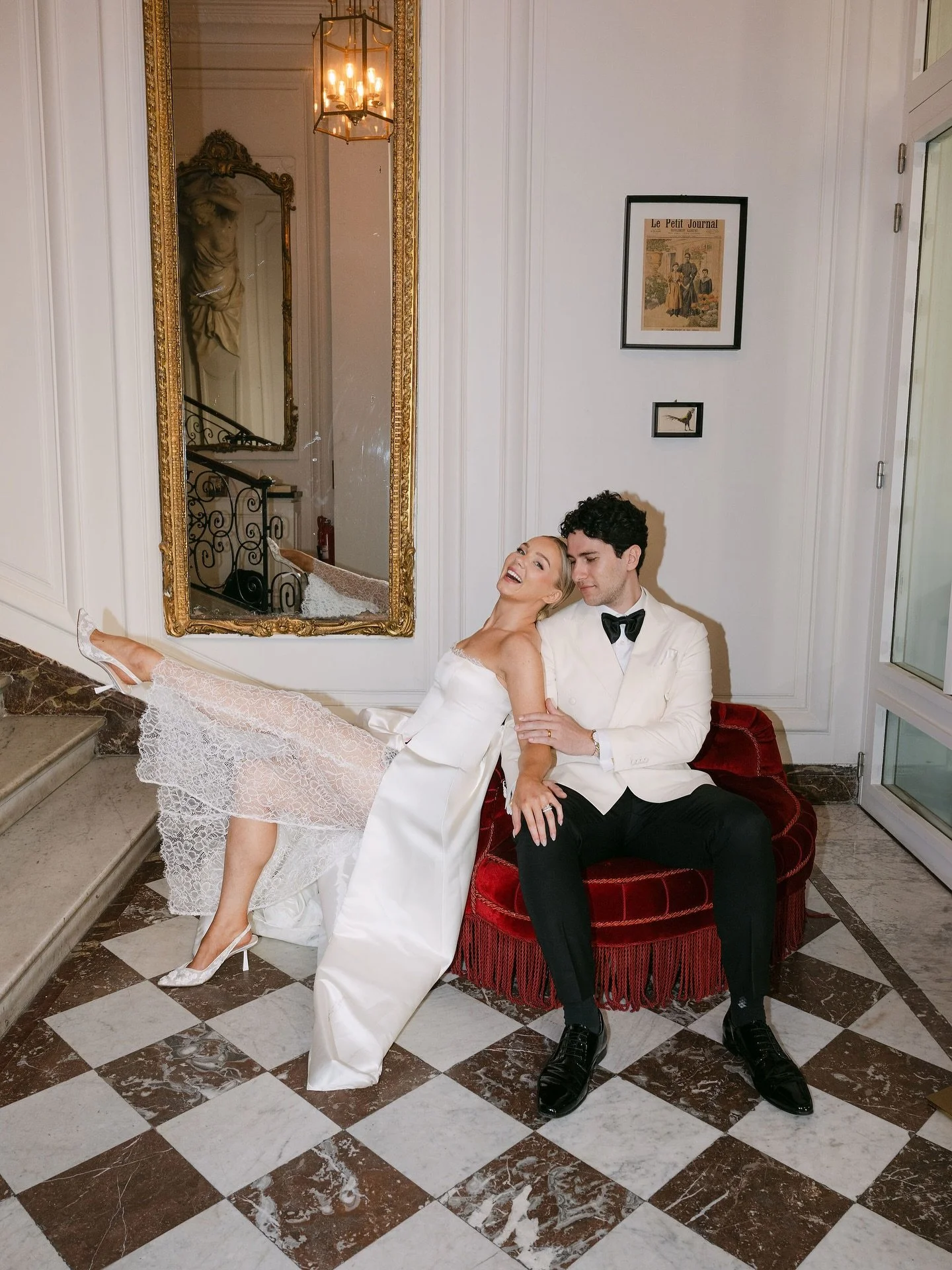 The coolest bride in Paris ❤️&zwj;🔥 @mon.stop 
A big happy birthday to you, beautiful girl! 

Photo @alyssabelkaciphoto 
Video @belkacifilms 
Hotel @hotelalfredsommier 
Makeup/Hair @parisianmakeup_ 
Officiant @theparisiancelebrant 

#custombridal #b