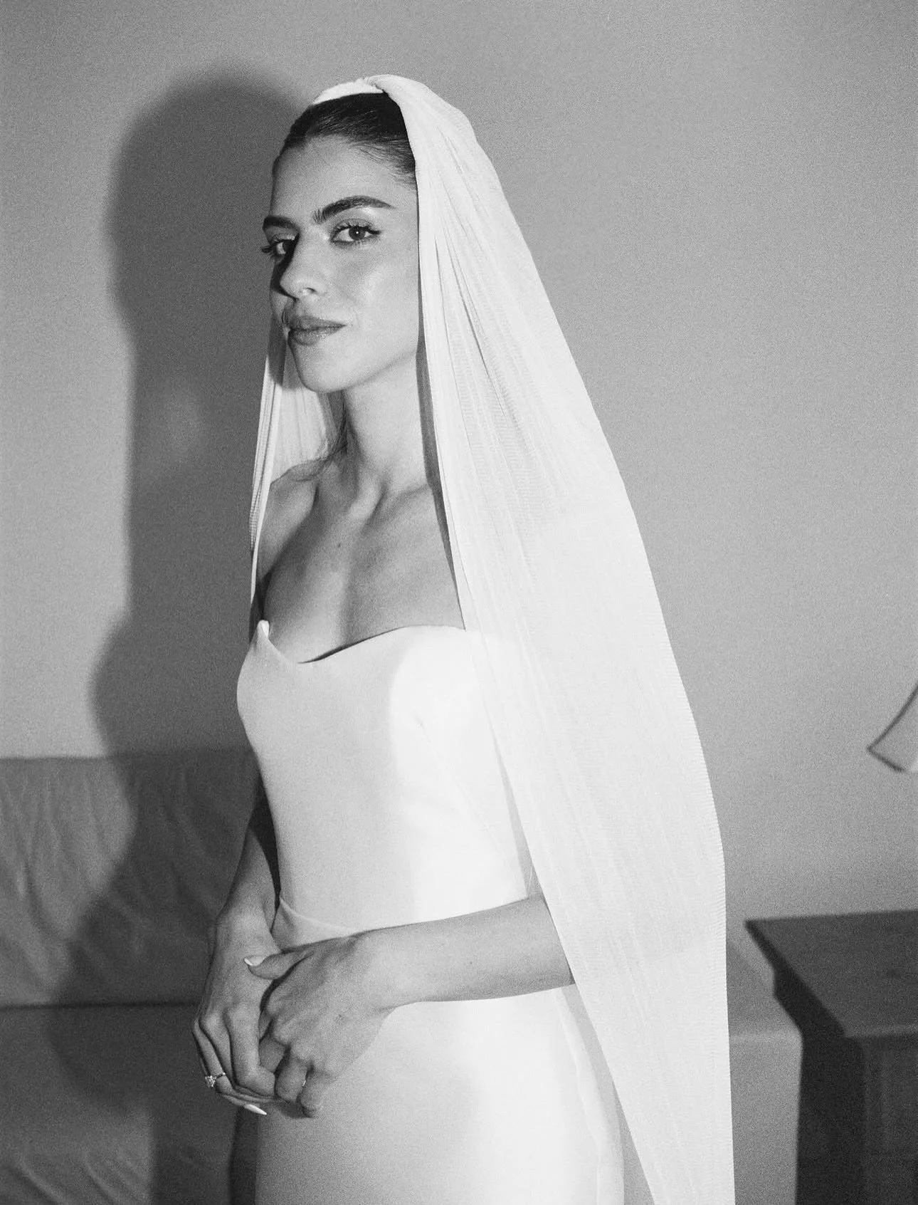 ACCESSORY SPOTLIGHT: 

The beautiful Stephanie @stephliucci wears @gp.creatives veil. To create this look, we heat set pleats into silk tulle for the most divine texture. Spoiler; you&rsquo;re going to see a lot more of this technique in 2026 👀

Bri