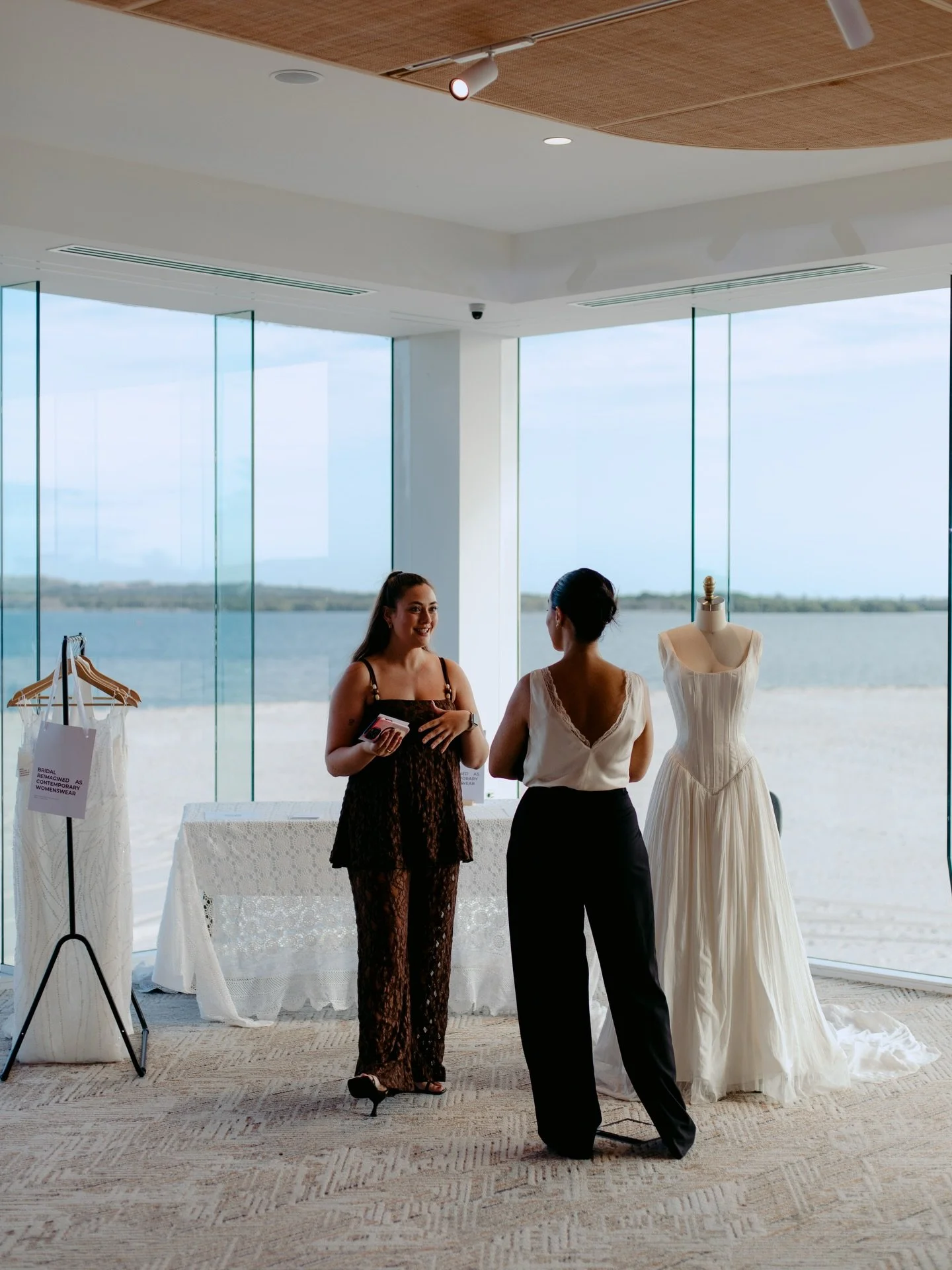 Doing what I do best (yapping about dresses) 

In all seriousness, it was such an honour to represent my brand at @georgesriver_sailingclub Wedding Open Day. I will always count my lucky stars that my job allows me to meet so many women at such a spe