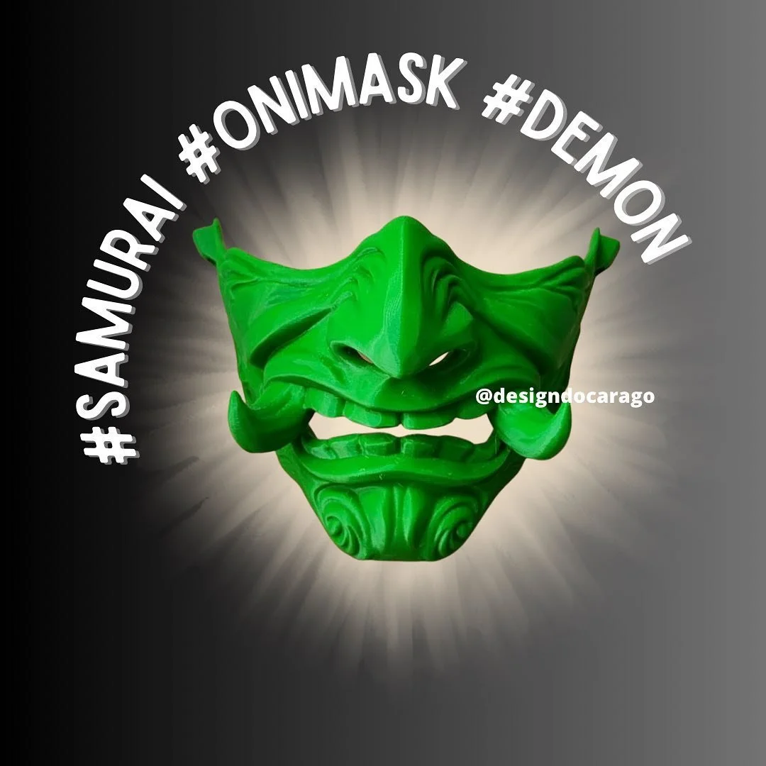 🎭Oni Mask! Come out and play! 💡para mais info DM📩 #cosplay #iberanime #onimask #demon #mask #art #fanart #design #merch #nerd #manga #geek
