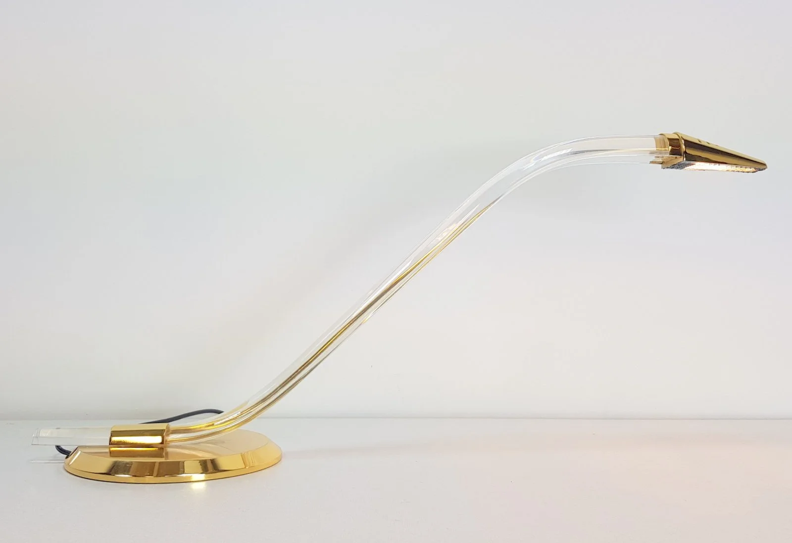 Brass Cobra desk lamp by Grupo Mci, 1970s