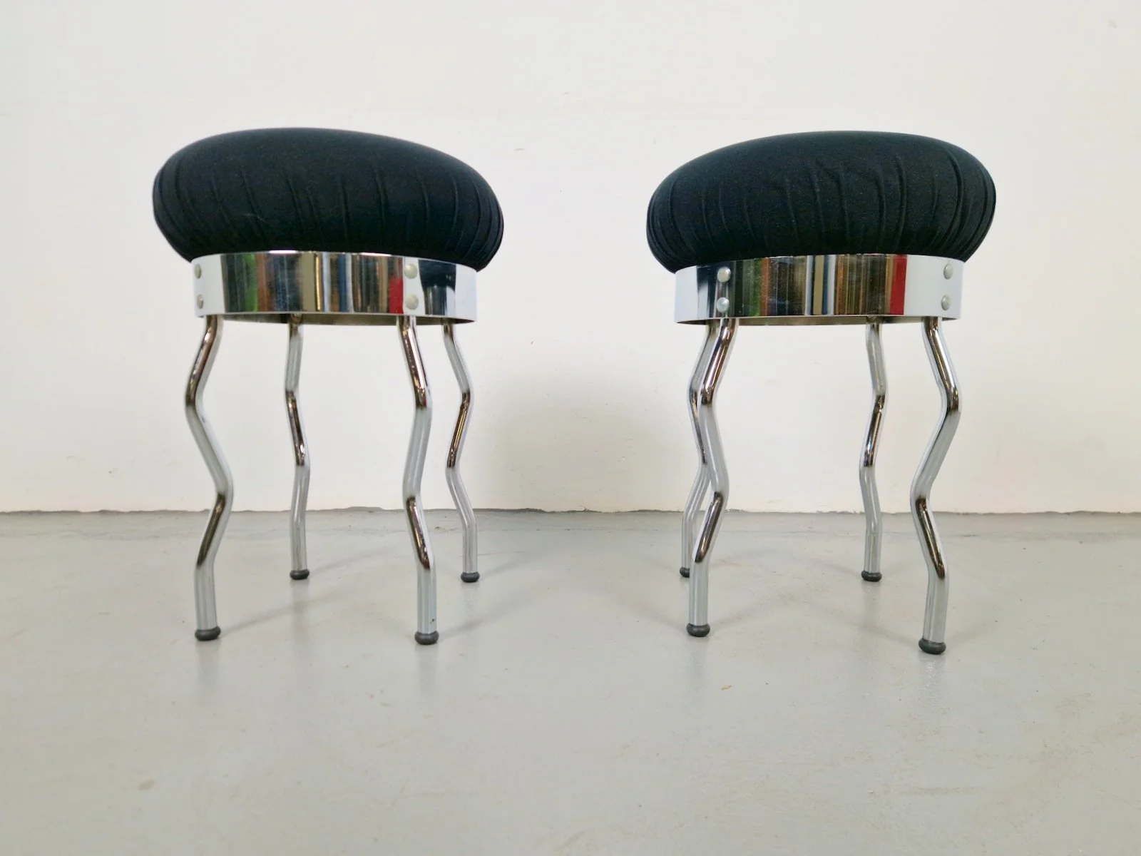 Waved Uri Stools by Per Ivar Ledang for Ikea, 1995, Set of 2