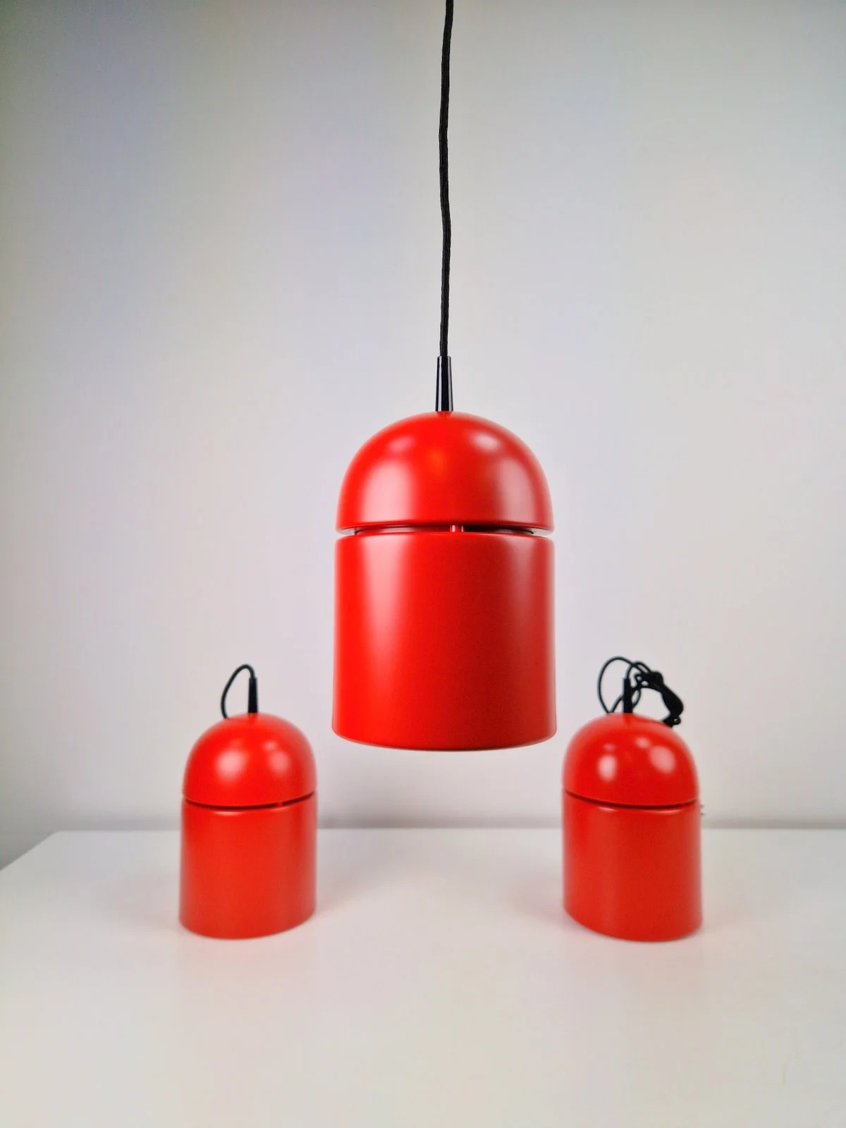 Uni Pendant Lamps by Vagn Dyring for Nordisk Solar, 1970s, Set of 3