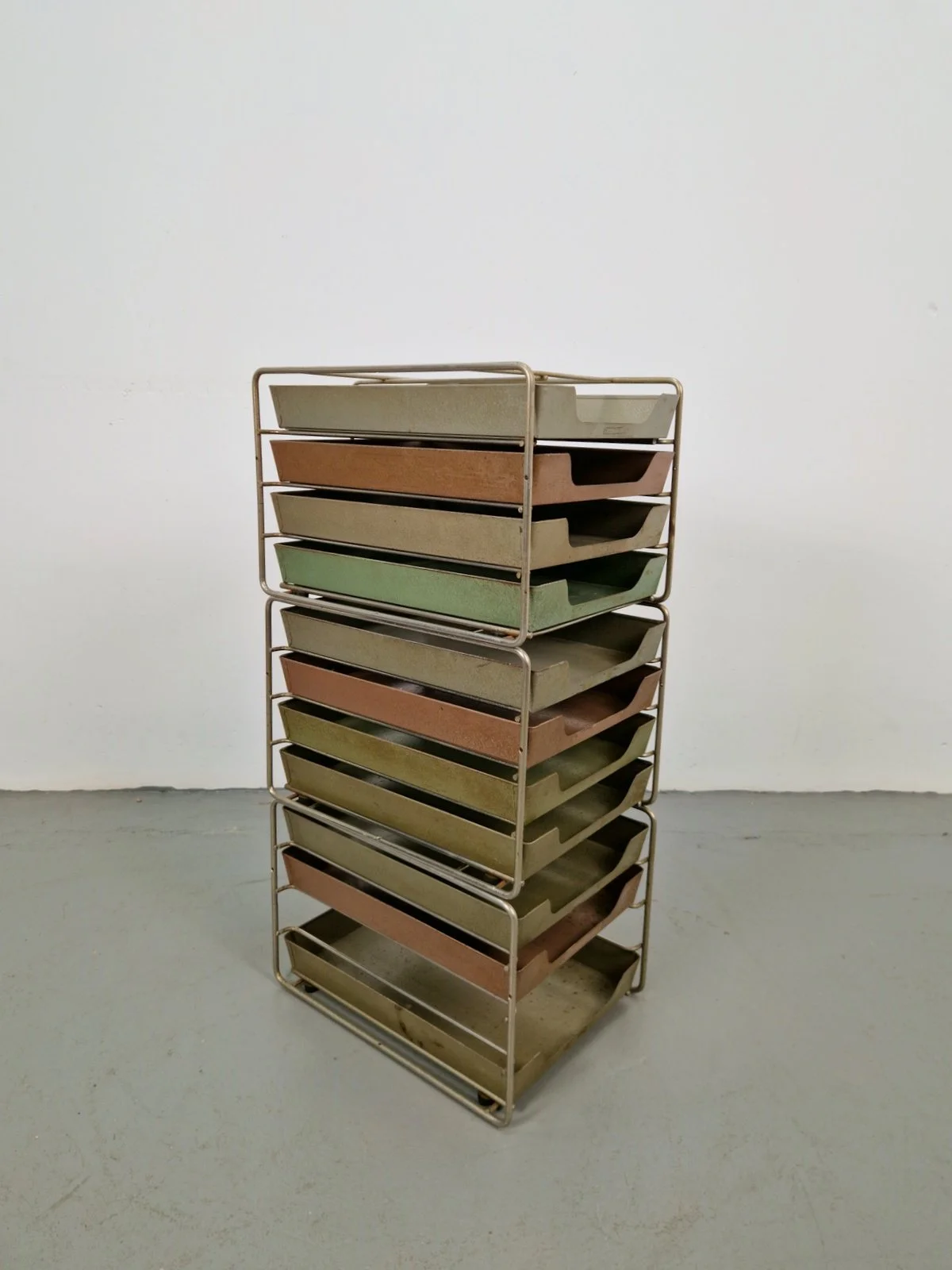 Mid-Century Desk Organizer 1950, Set of 3