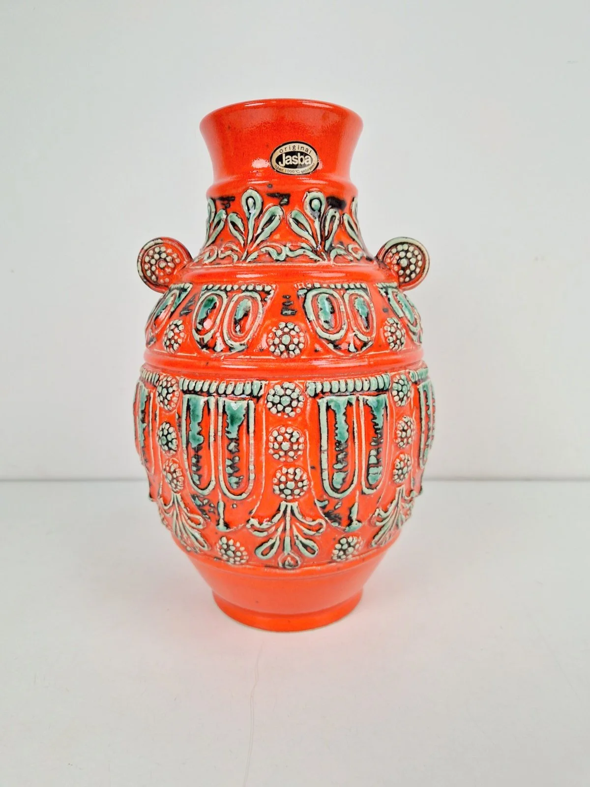 Vintage  1590 Ceramic Vase from Jasba, West-Germany, 1970s