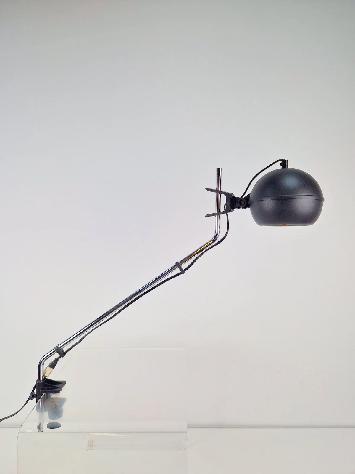 Vintage Space Age Clamp Desk Lamp, 1970s