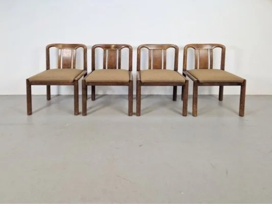 Vintage Brutalist Dining Room Chairs, 1970s
