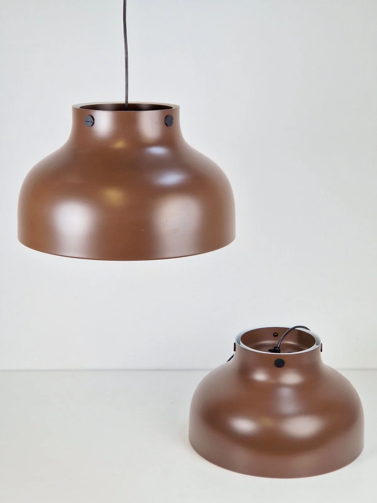 A pair Super Jumbo Pendant Lamps by Uniline for Nordisk Solar, 1960s