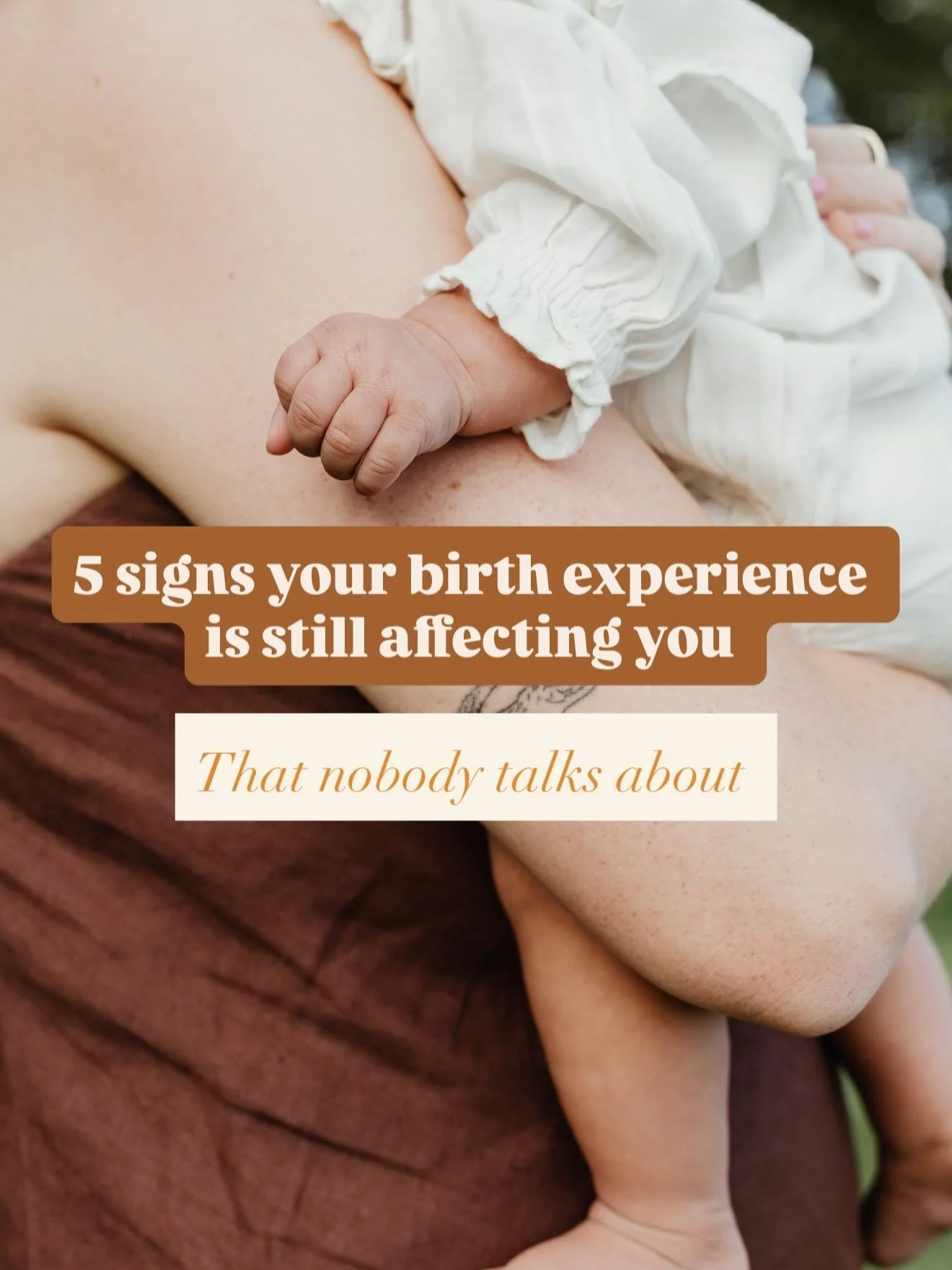 Your birth story can show up in both physically and emotionally. 

Holistic support for birth recovery can give your body what it needs to feel good and move forward. 

Send this to someone who might need that support 🧡