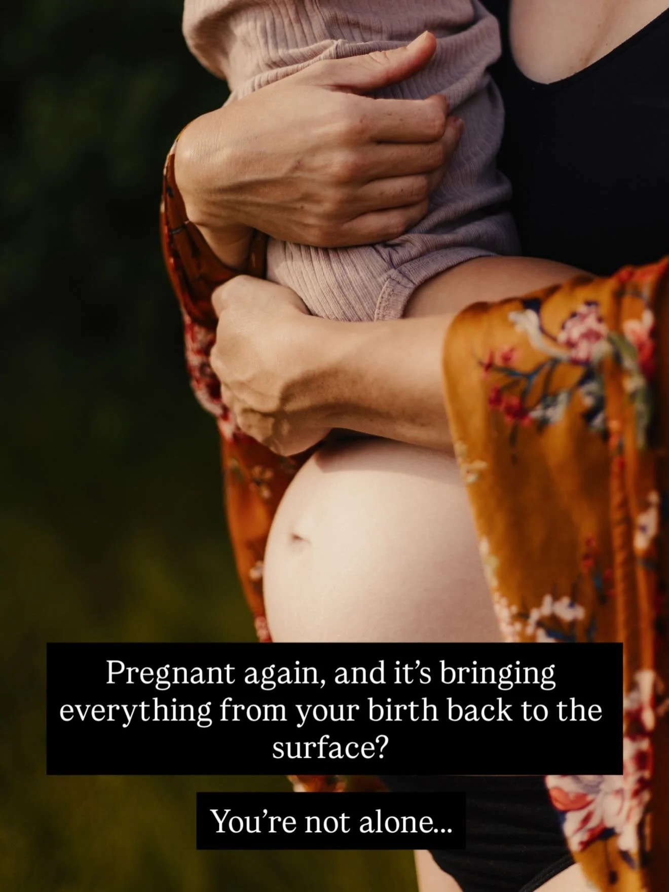 Every pregnancy and birth is its own unique journey that draws on your experiences from the past. 

Pregnancy after challenging or traumatic birth experiences can bring fear, sadness or anger to the surface that you might have pushed down or put asid