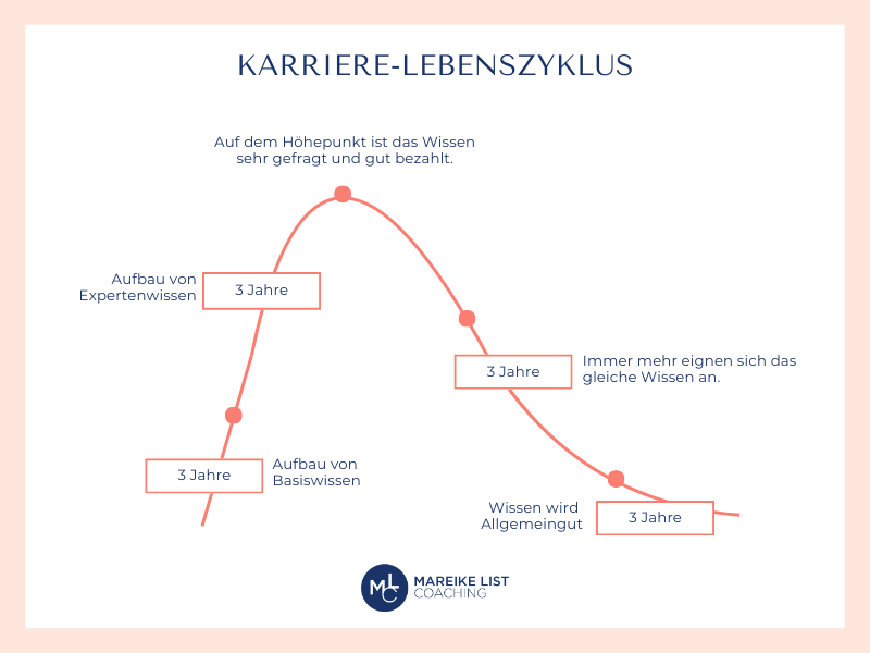 Beruflicher Neuanfang Karriere-Lebenszyklus