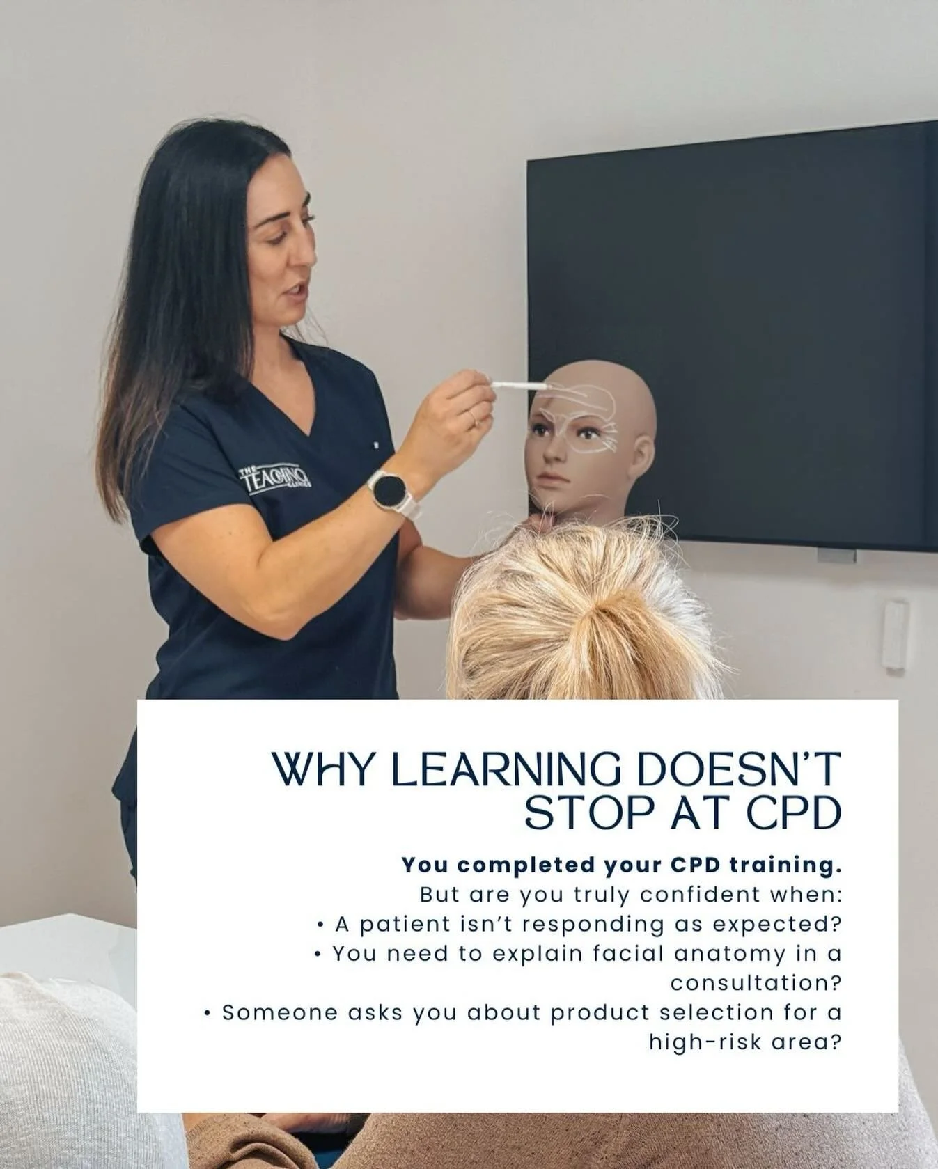 You completed your CPD training.
But are you truly confident when:

&bull;⁠ ⁠A patient isn&rsquo;t responding as expected?
&bull;⁠ ⁠You need to explain facial anatomy in a consultation?
&bull;⁠ ⁠Someone asks you about product selection for a high-ris