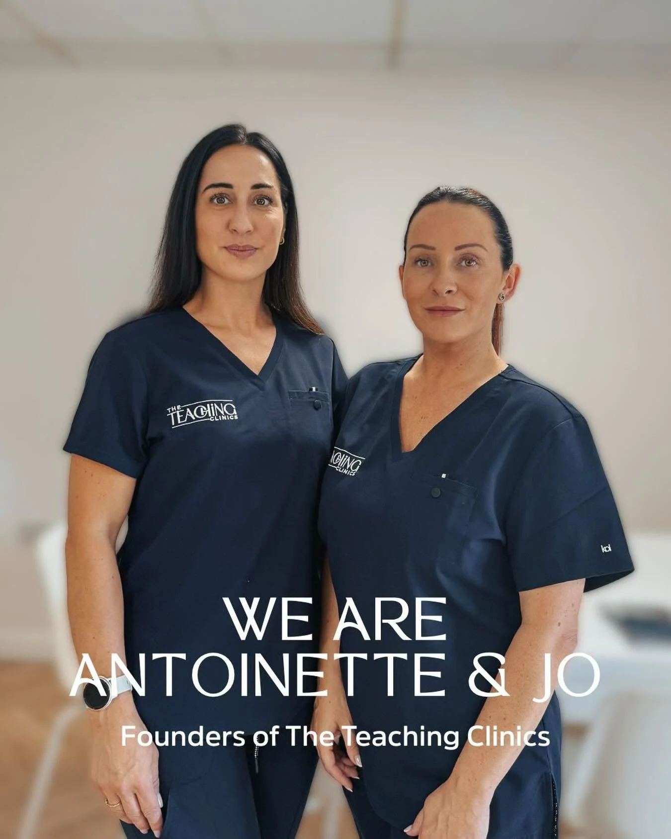 🩺 Meet the Founders Behind The Teaching Clinics
&hellip;because who you learn from matters.

We&rsquo;re Antoinette and Joanne &ndash; both experienced Adult Nurses with over 20 years of combined independent aesthetic practice. Together, we created 