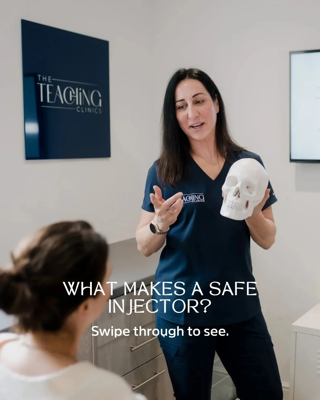 Anyone can learn where to place a needle.
But a safe injector understands why.

At The Teaching Clinics we focus on building clinicians, not just teaching techniques.

A safe injector should understand:
&bull; Facial anatomy and vascular structures &